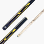 PRO147 Apollo 58 Inch 3/4 Jointed Hand Spliced Premium Snooker and Pool Cue and Case Set 9.5mm Tip