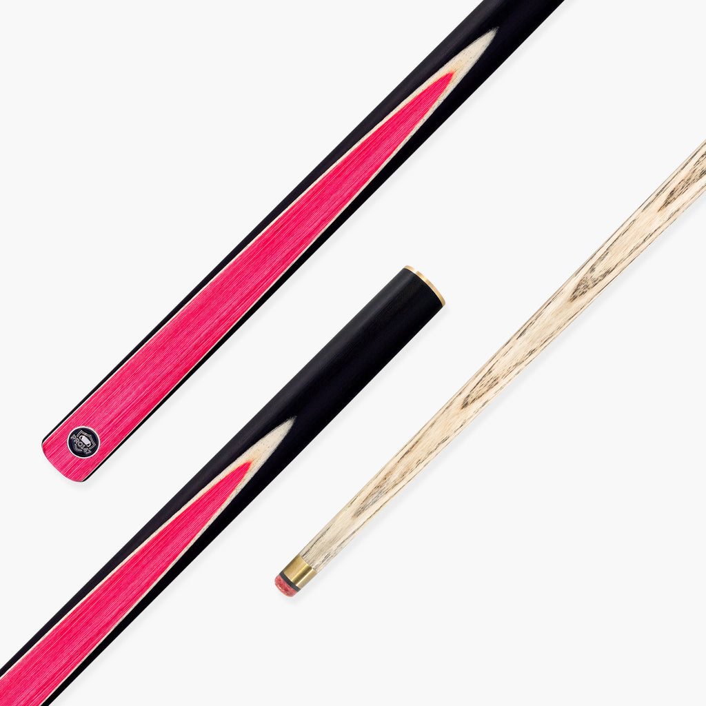 PRO147 Pink Pearl 3/4 Joint Cue and Case Set with 9.5mm Professional Layered Leather Tip