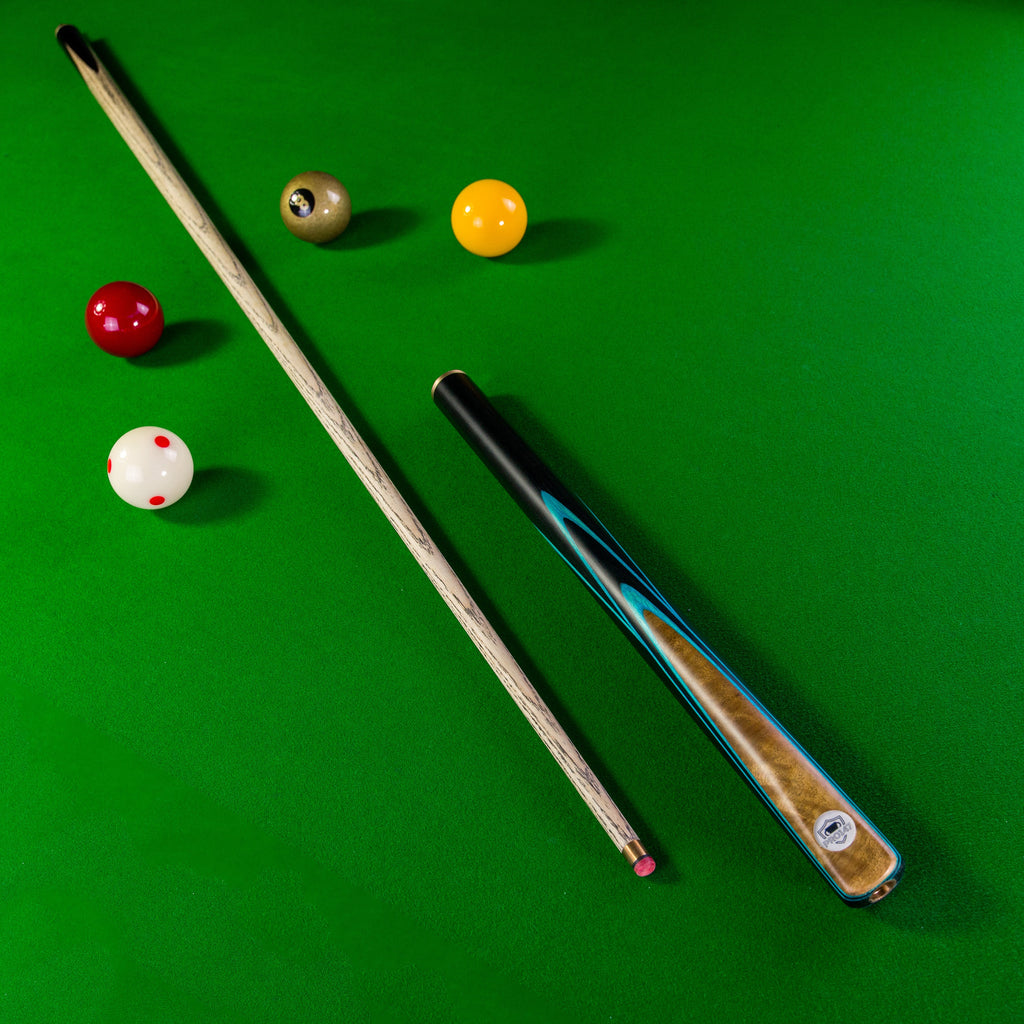 PRO147 Pearl Series Blue Burl 3/4 Joint Cue with 9.5mm Professional Red Leather Tip