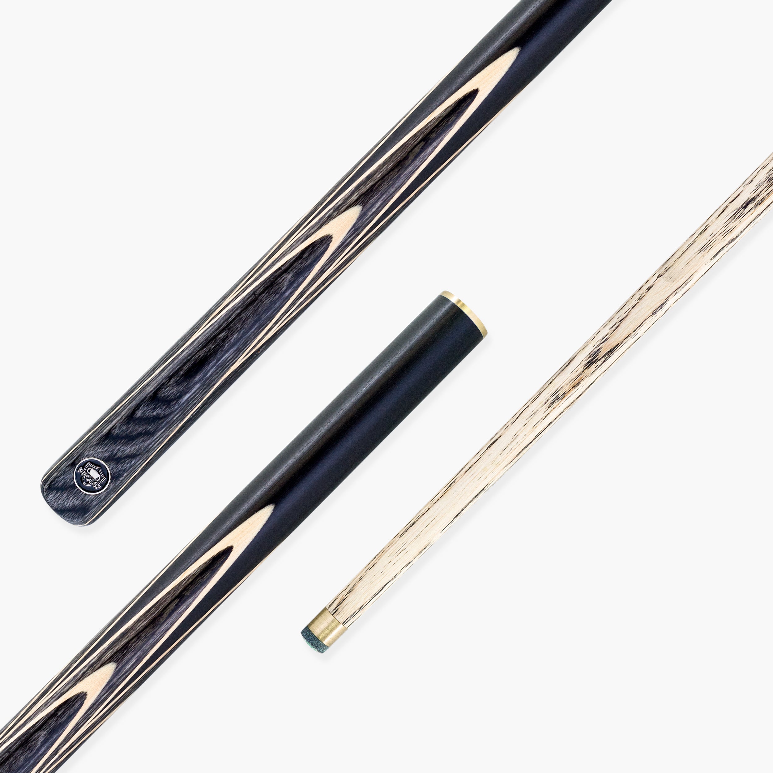 PRO147 Apollo 58 Inch 3/4 Jointed Hand Spliced Premium Snooker and Pool Cue and Case Set 9.5mm Tip