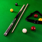 Jonny 8 Ball Vortex 2 Piece 57 Inch English Pool Cue and Case Set with 8.5mm Red Layered Tip