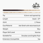Baize Master Challenger cue and case set