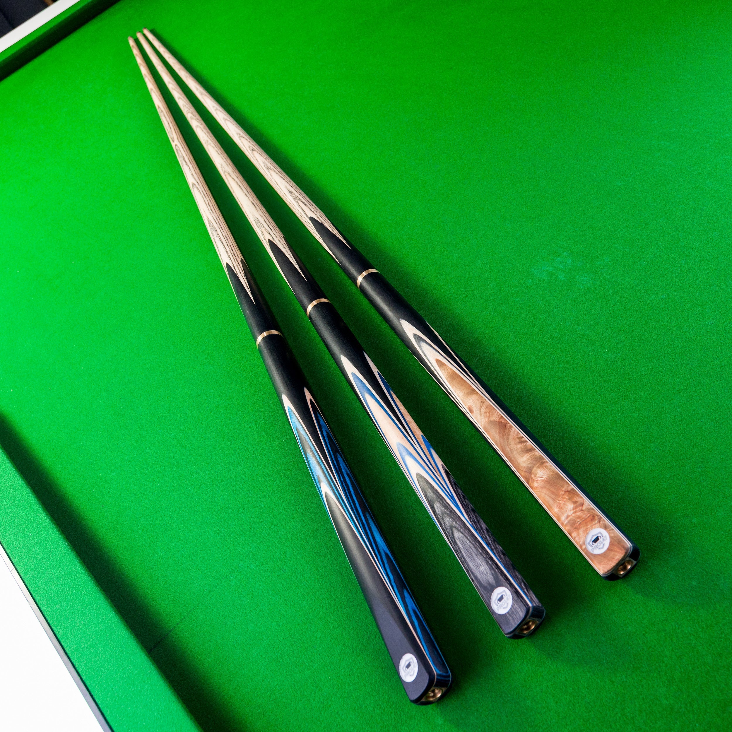 PRO147 Blue Pearl 3/4 Joint Cue with 9.5mm Professional Layered Leather Tip