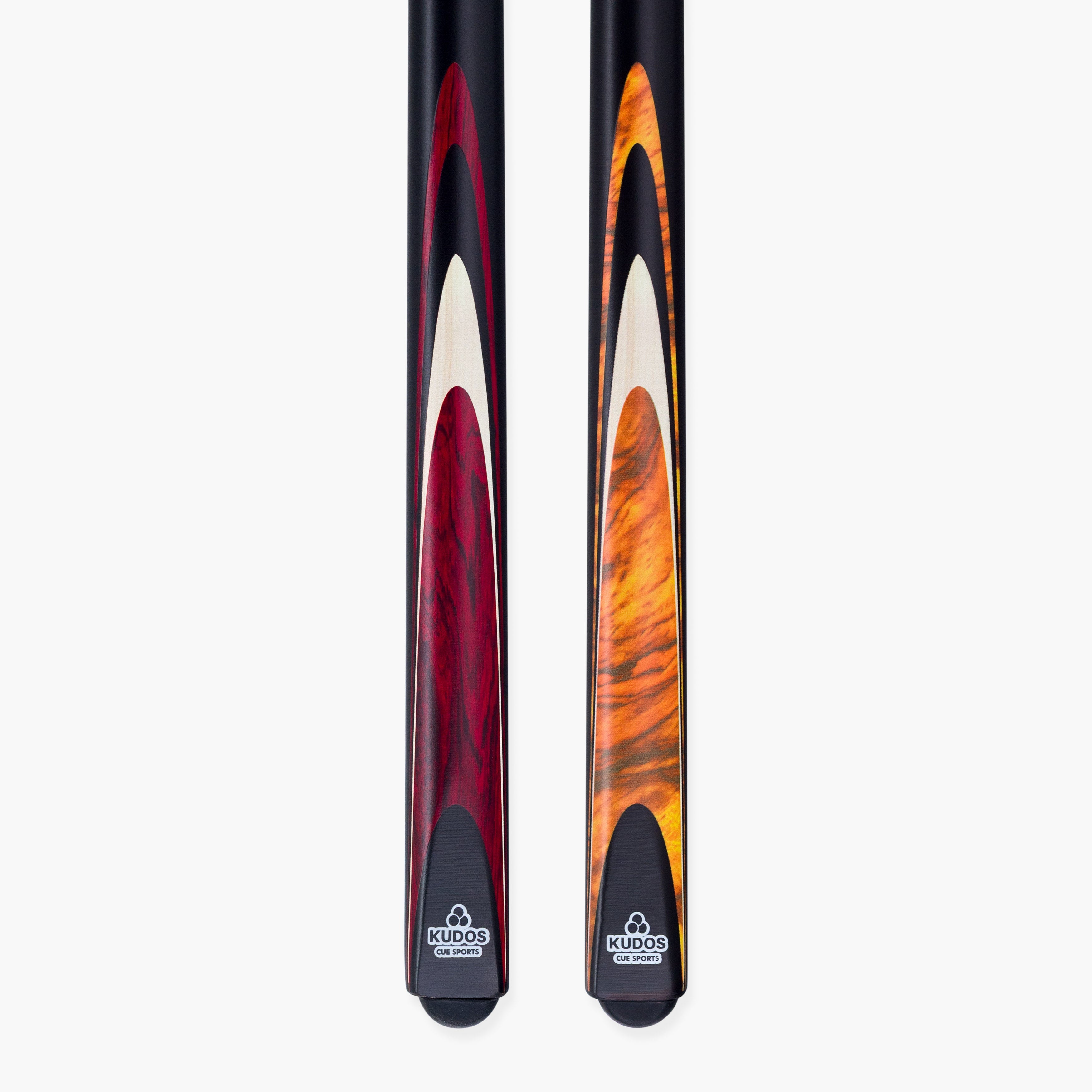 Kudos Brown Bullet 57 Inch 2 Piece Centre Joint Ash Snooker Pool Cue with 9.5mm Tip