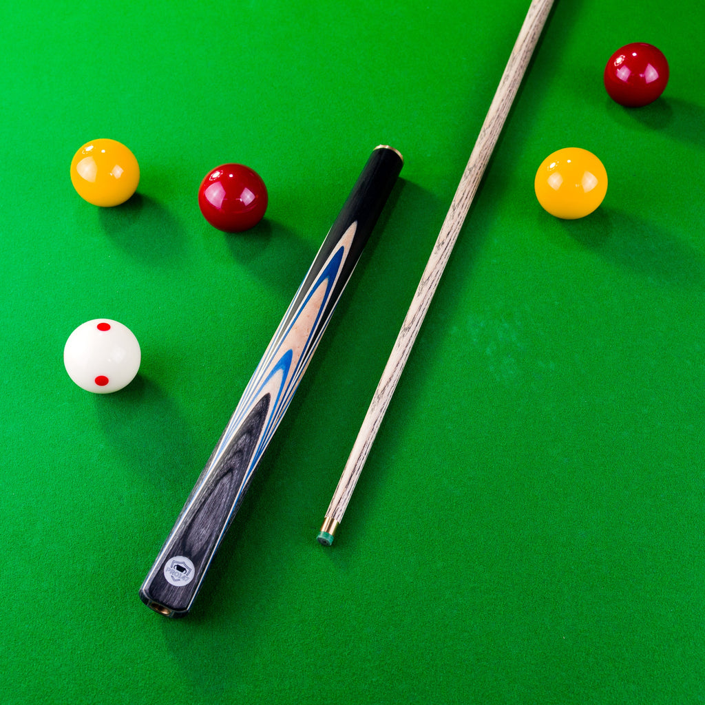 PRO147 Blue Pearl 3/4 Joint Cue and Case Set with 9.5mm Professional Layered Leather Tip