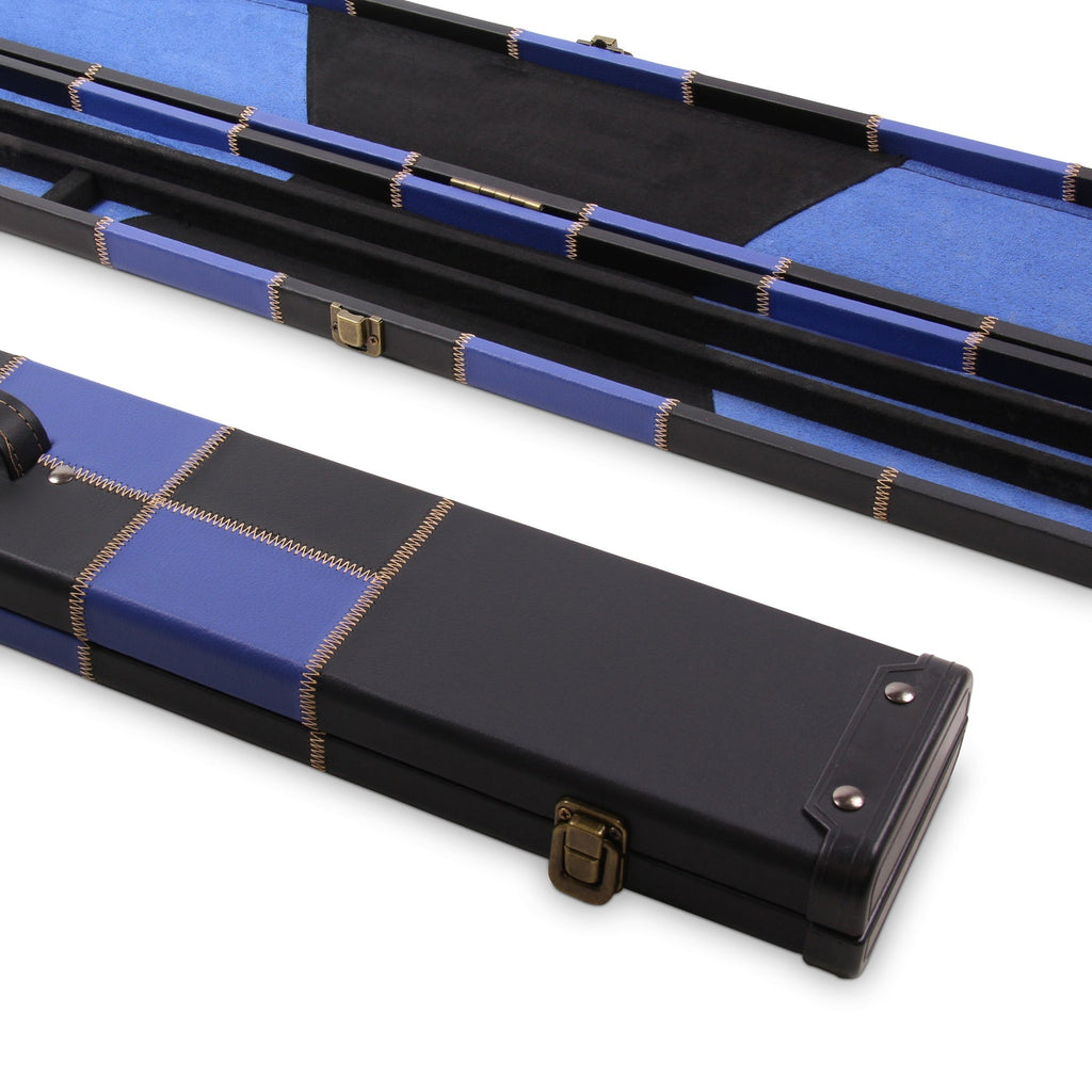 Deluxe chequered 2-piece cue case - 3 slot