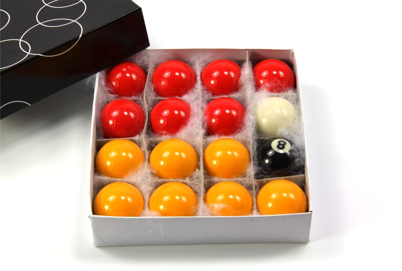 Funky Chalk 38mm red and yellow kids pool balls
