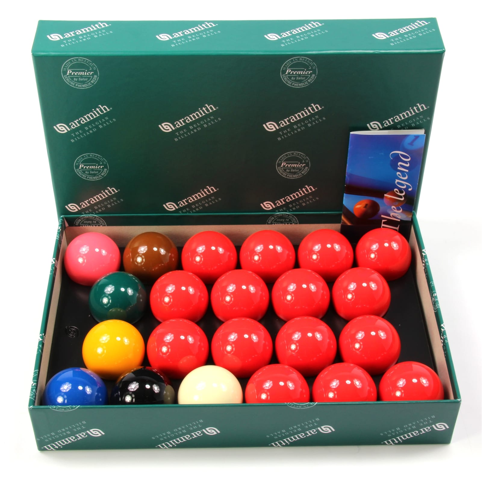 ARAMITH Premier 2 1/16" (52.4mm) Full Size Snooker Ball Set - 22 Balls - 2 1/16 INCH Balls