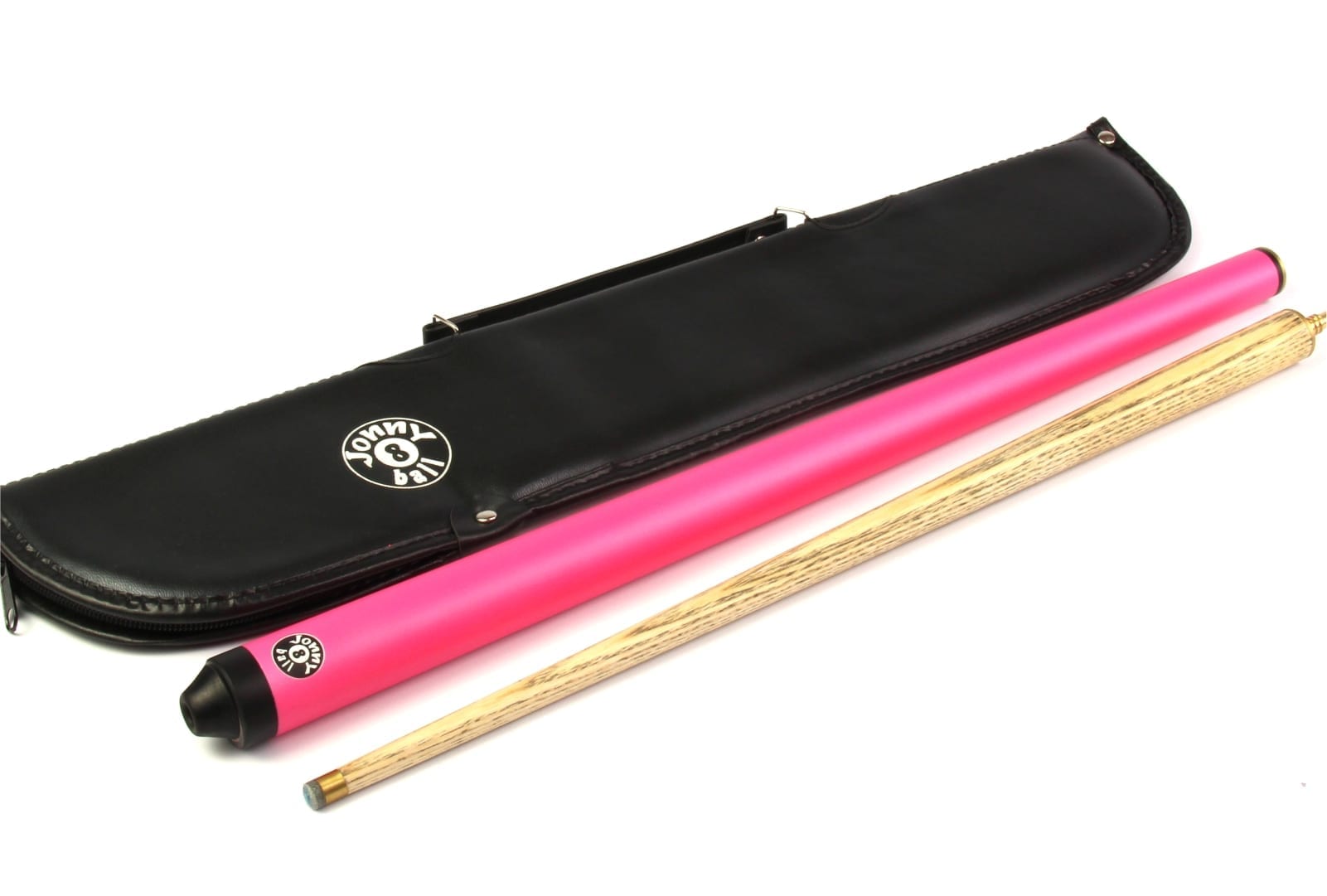 Jonny 8 Ball Pink Jet 48-inch junior cue and soft case