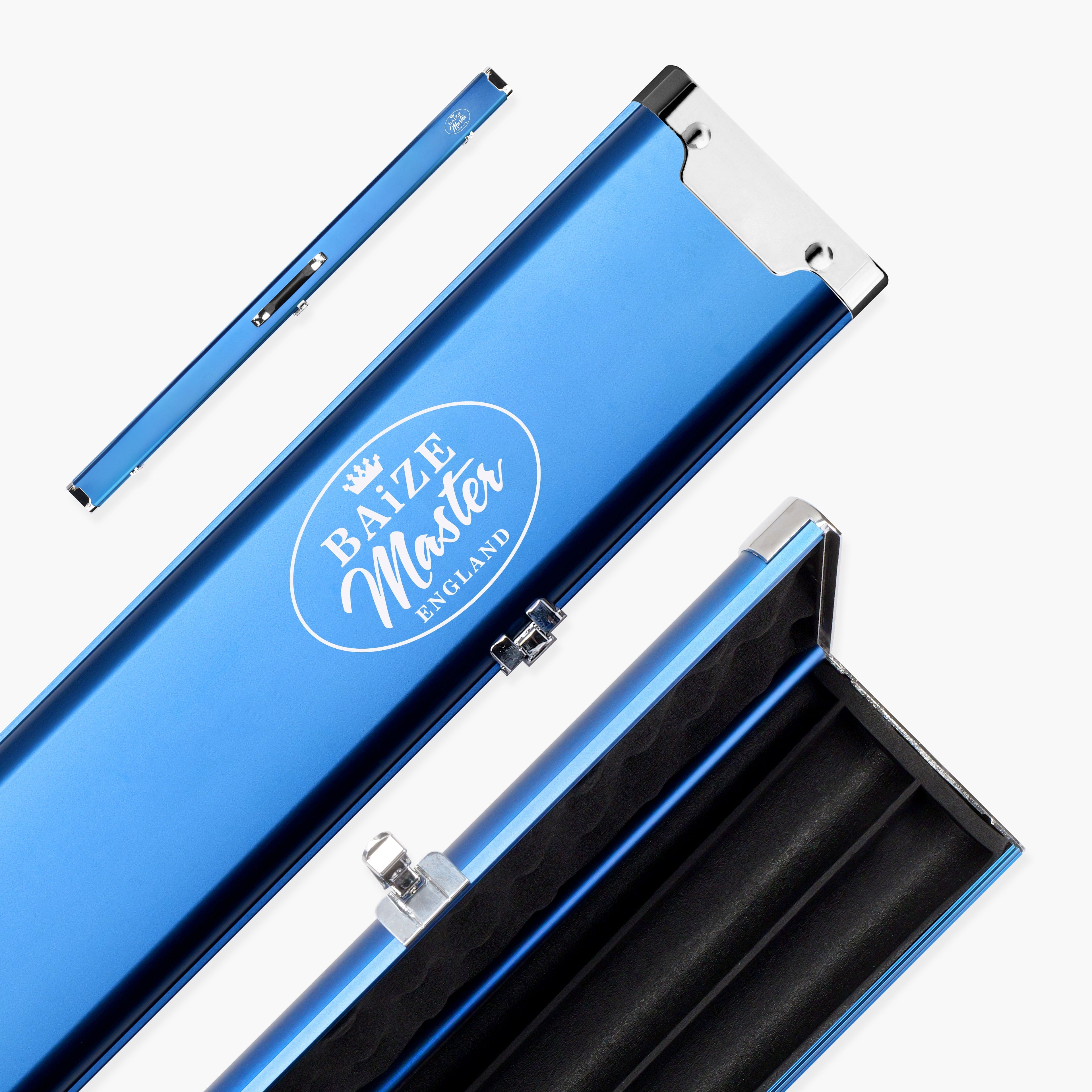 Baize Master Prestige Pro-Lock 1-piece metal cue case - 2 cues plus accessories Cue + Case