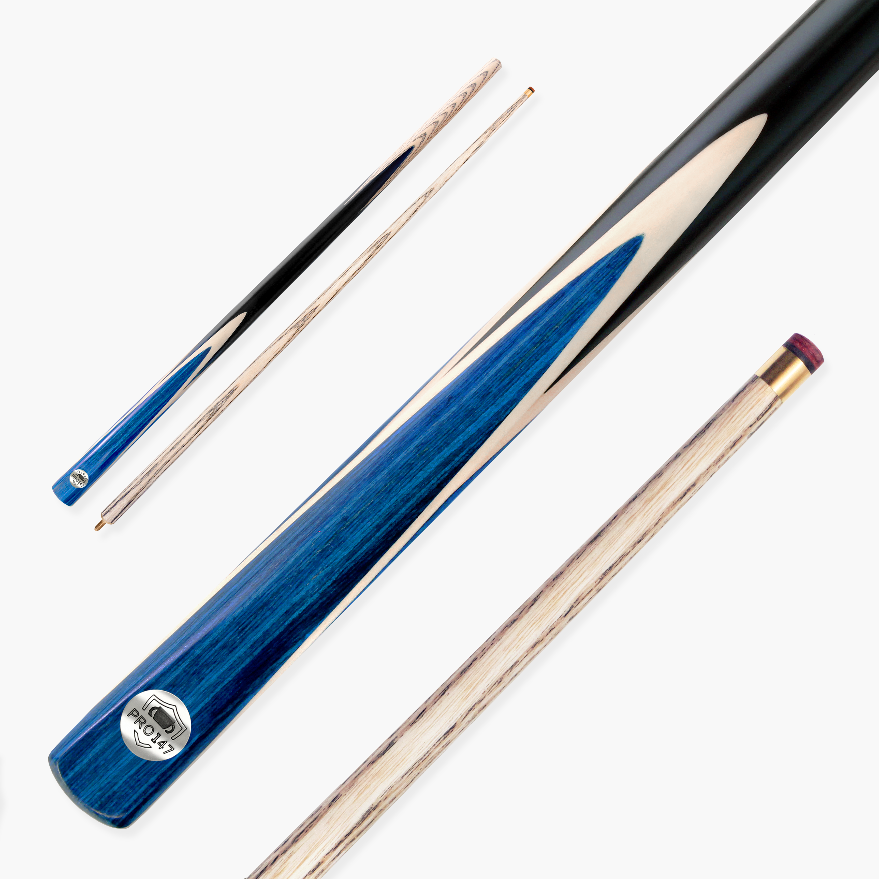 PRO147 Windsor 57 Inch 2 Piece Ash Snooker and Pool Cue with 9.5mm Tip