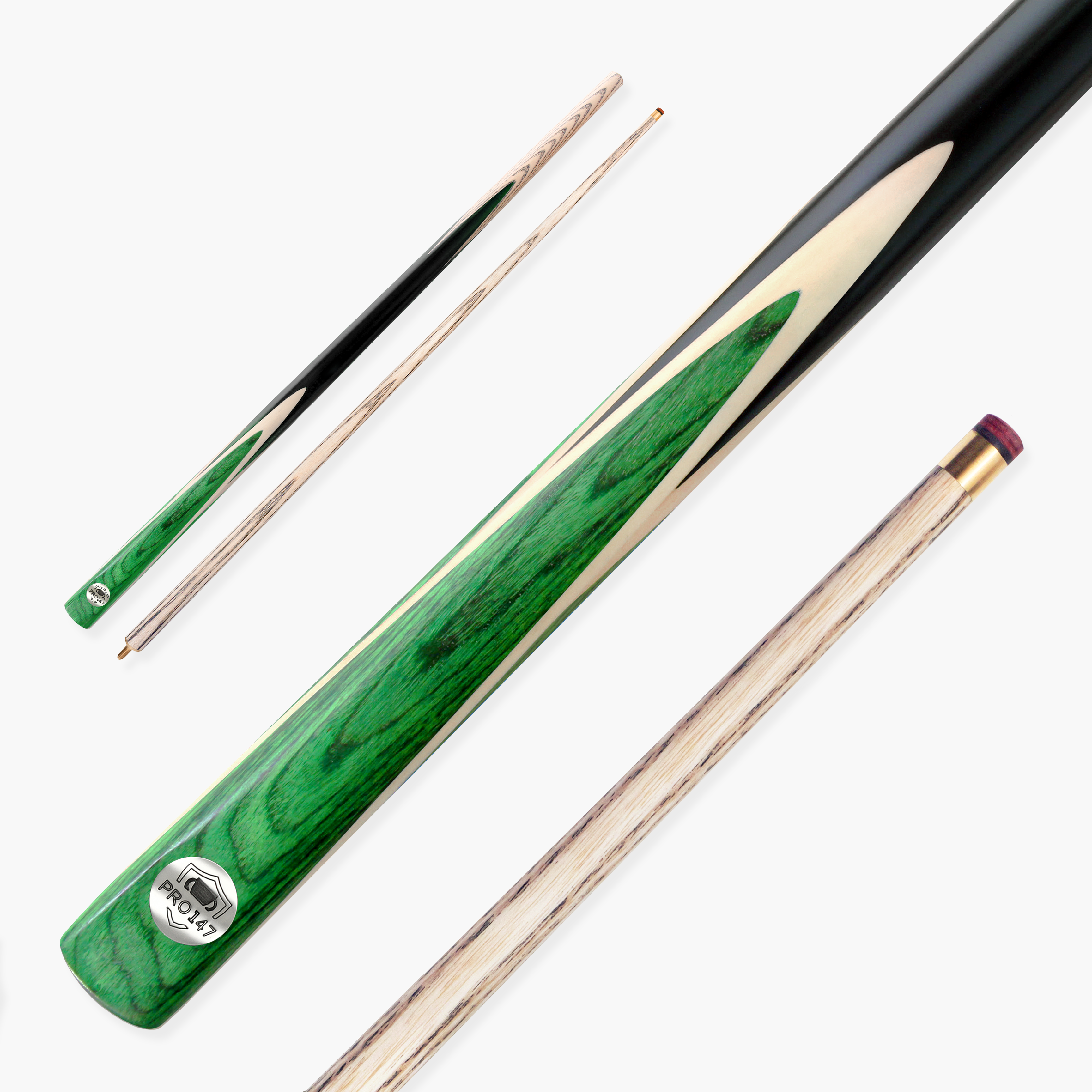 PRO147 Windsor 57 Inch 2 Piece Ash Snooker and Pool Cue with 9.5mm Tip
