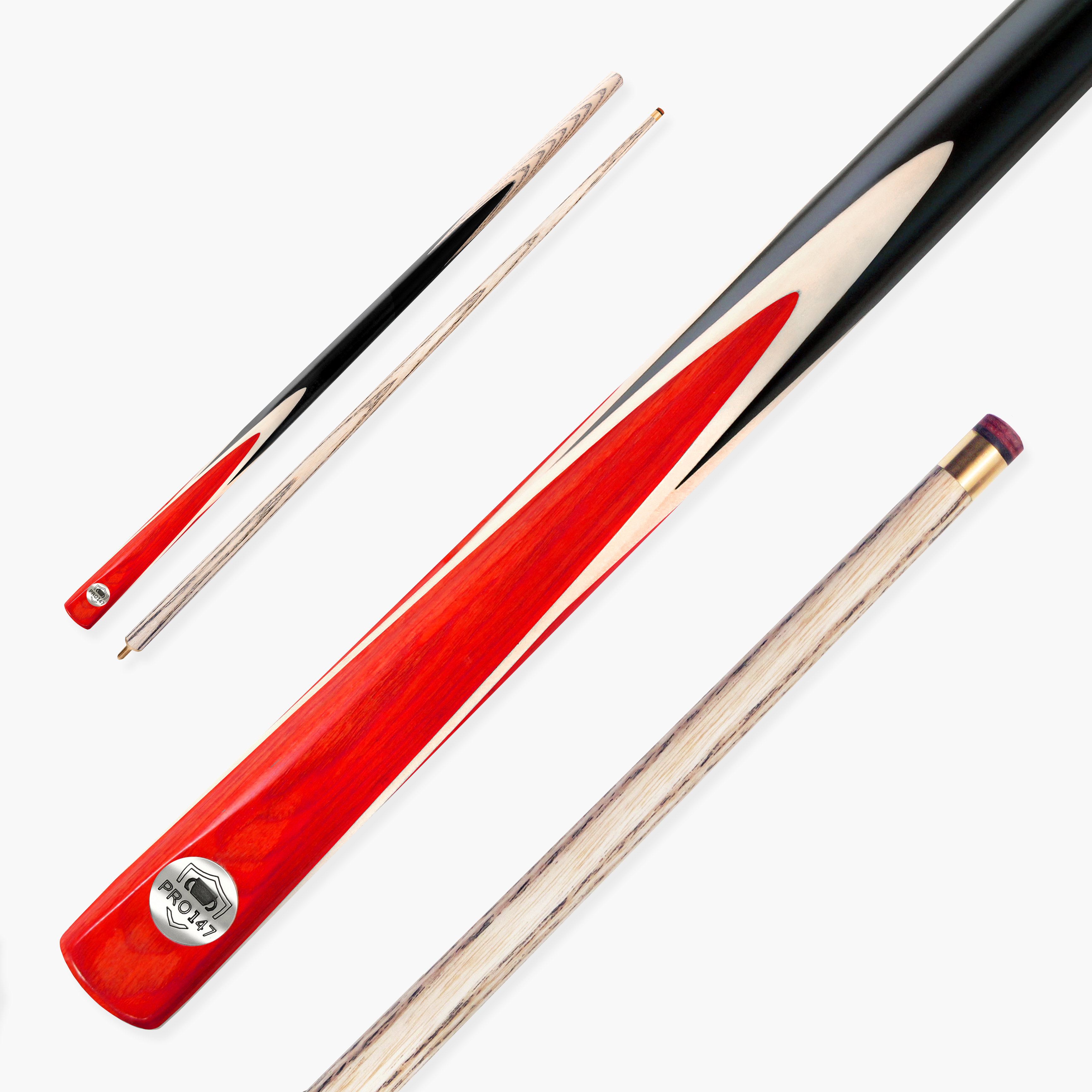 PRO147 Windsor 57 Inch 2 Piece Ash Snooker and Pool Cue with 9.5mm Tip