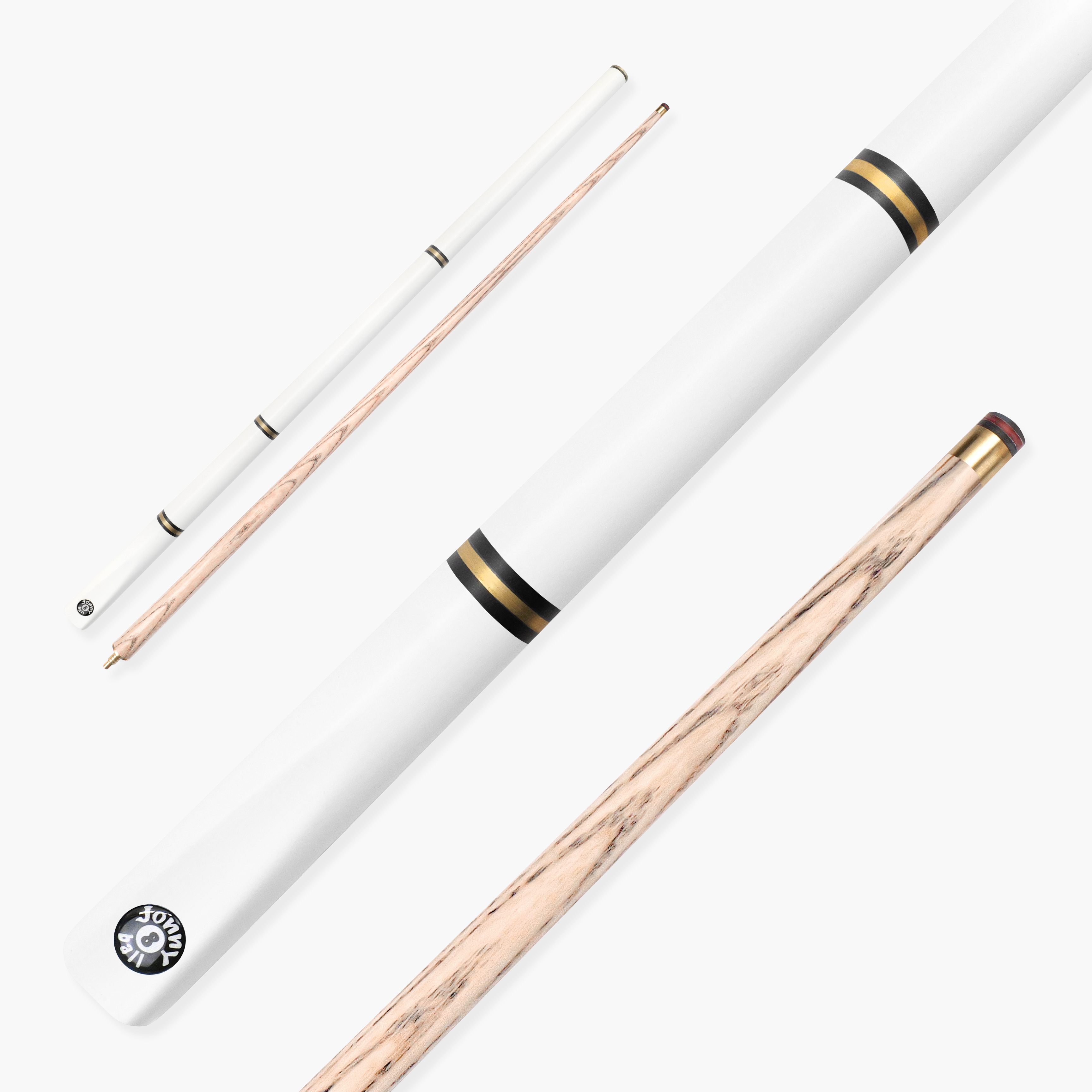 Jonny 8 Ball Combi adjustable 5-piece cue Cue + Case