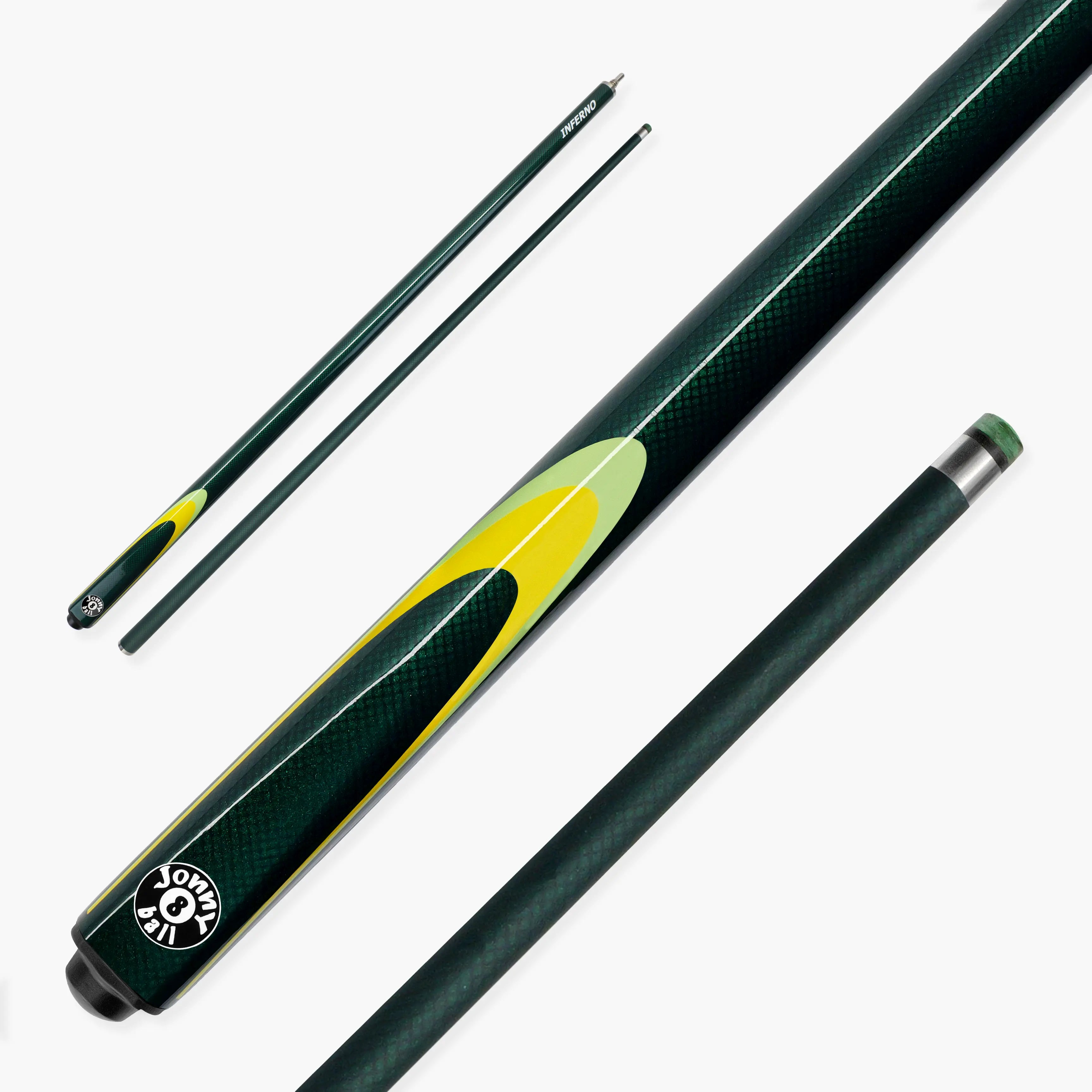 Jonny 8 Ball Inferno 2-piece graphite cue Cue + Case