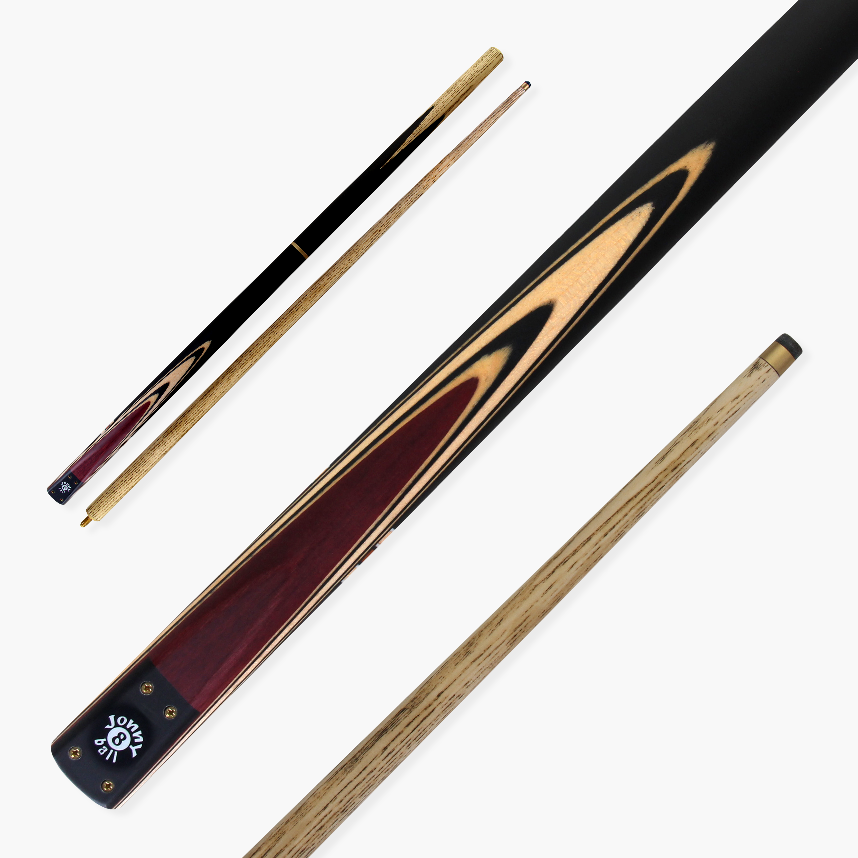 Jonny 8 Ball adjustable 57-inch 3-piece cue Cue + Case