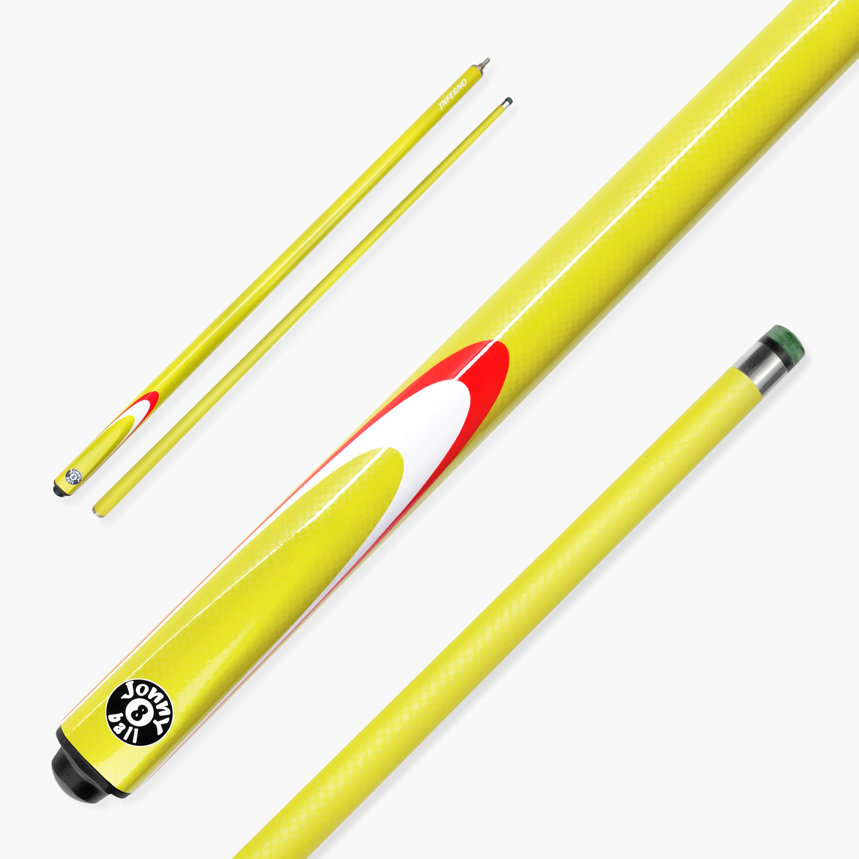 Jonny 8 Ball Inferno 2-piece graphite cue Cue + Case