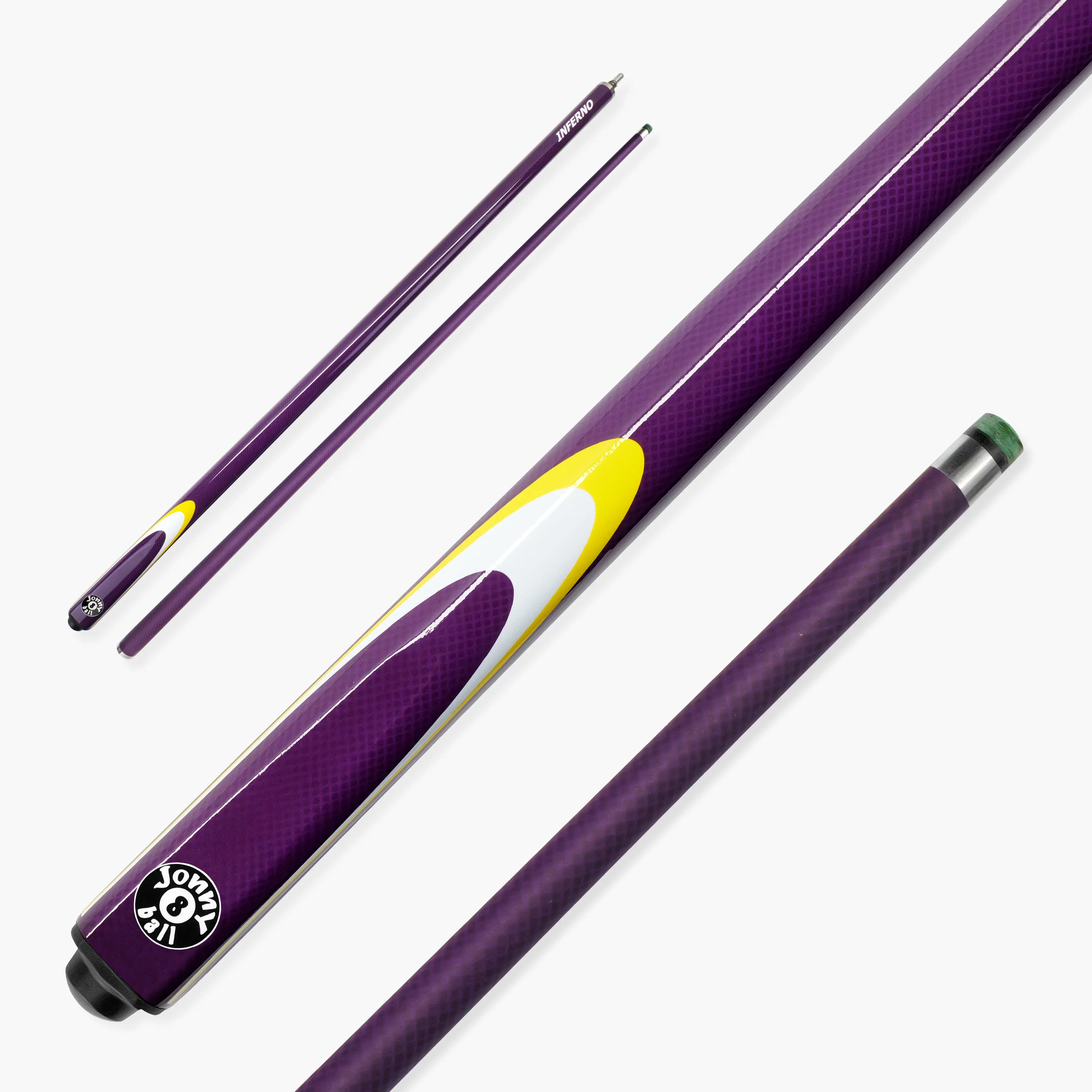 Jonny 8 Ball Inferno 2-piece graphite cue Cue + Case