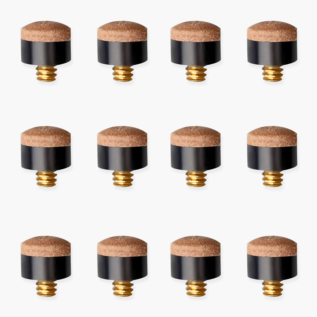 11mm screw-on cue tips - 12 pack
