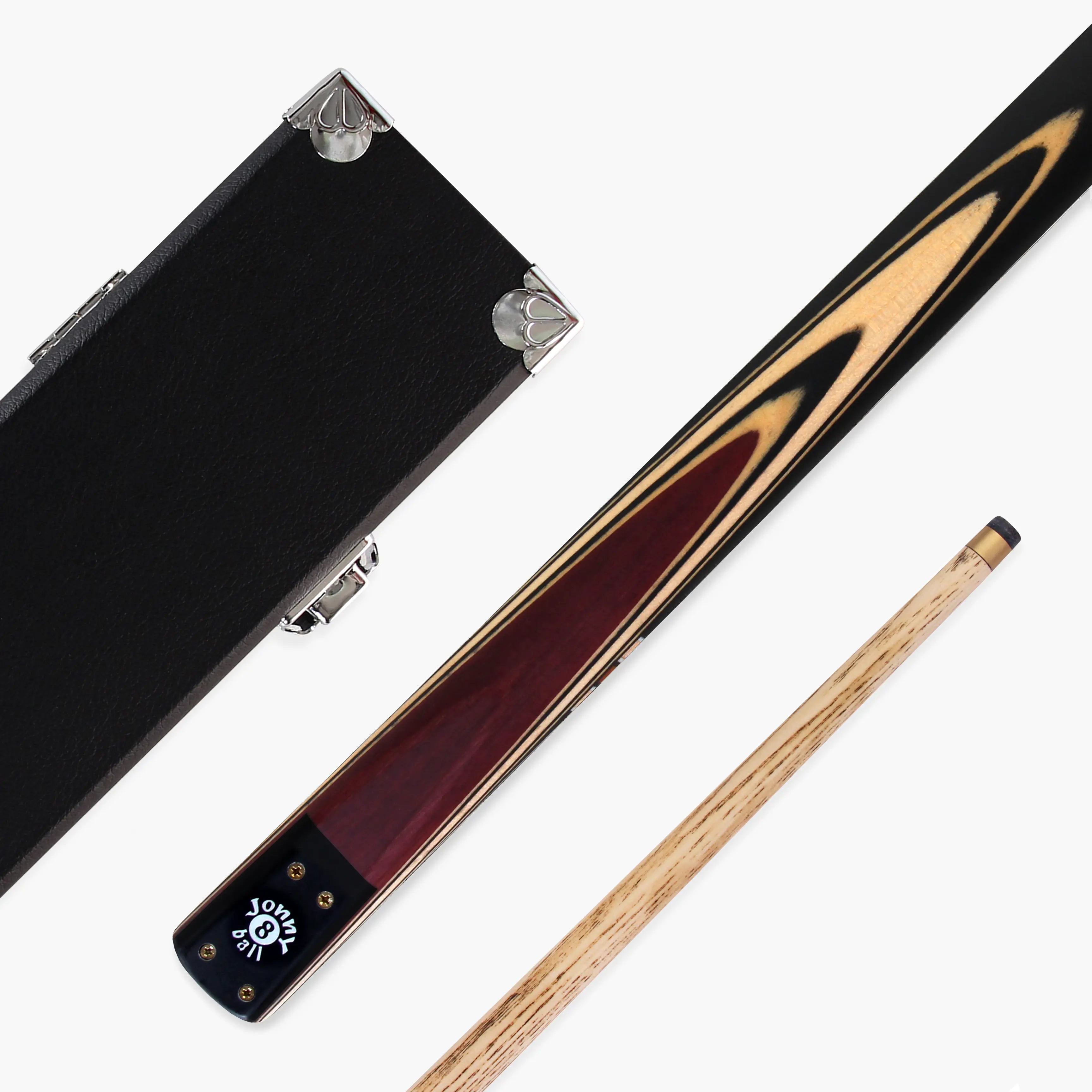 Jonny 8 Ball adjustable 57-inch 3-piece cue and hard case Cue + Case