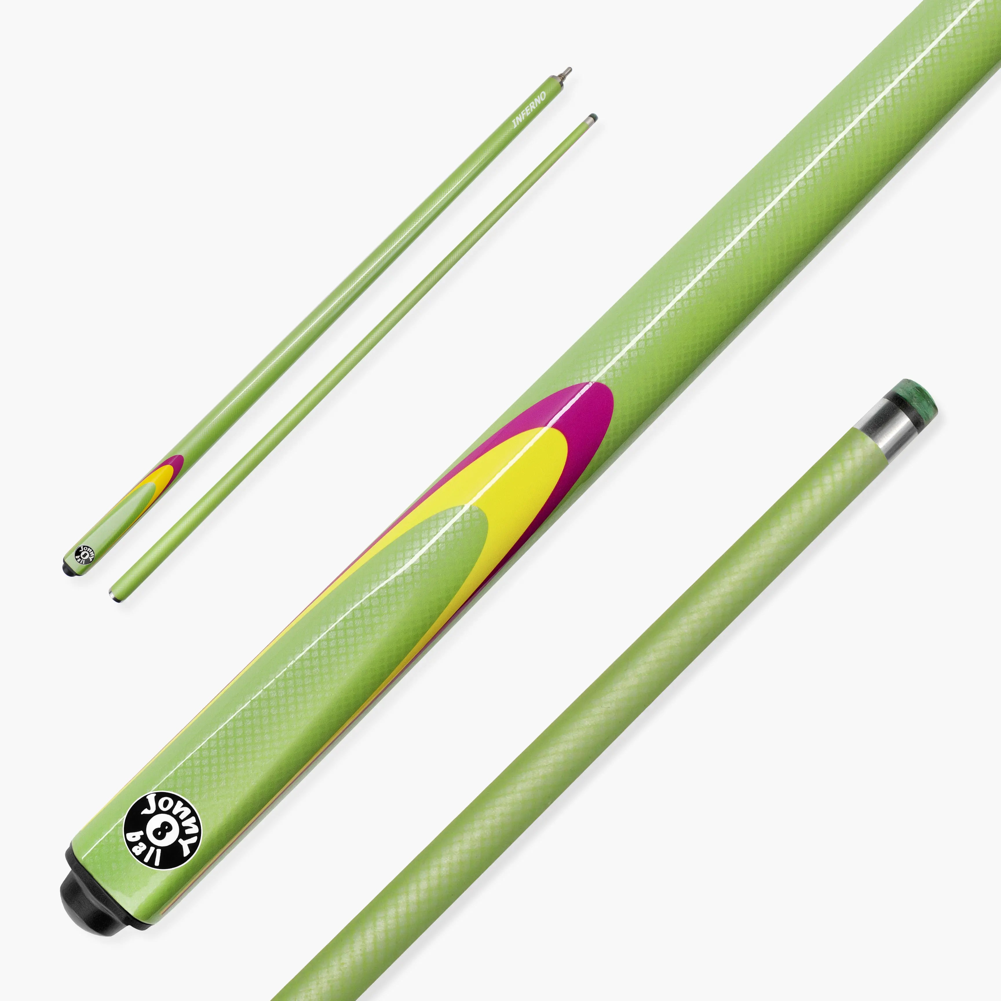 Jonny 8 Ball Inferno 2-piece graphite cue Cue + Case