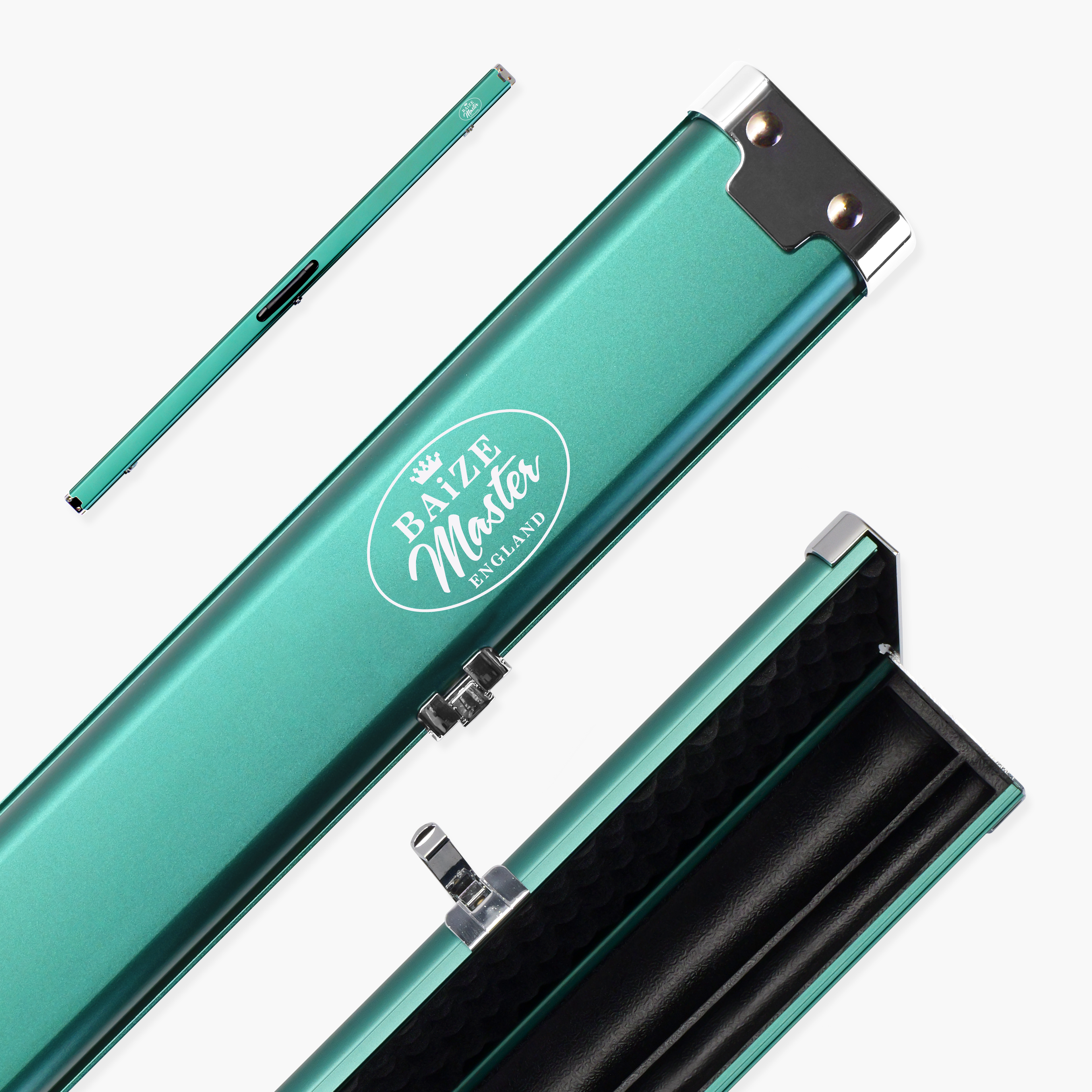 Baize Master Prestige 1-piece metal cue case - 2 cues