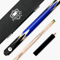 PRO147 Lancet 3/4 Joint Snooker and Pool Cue and Case Set with 9.5mm Green Layered Tip