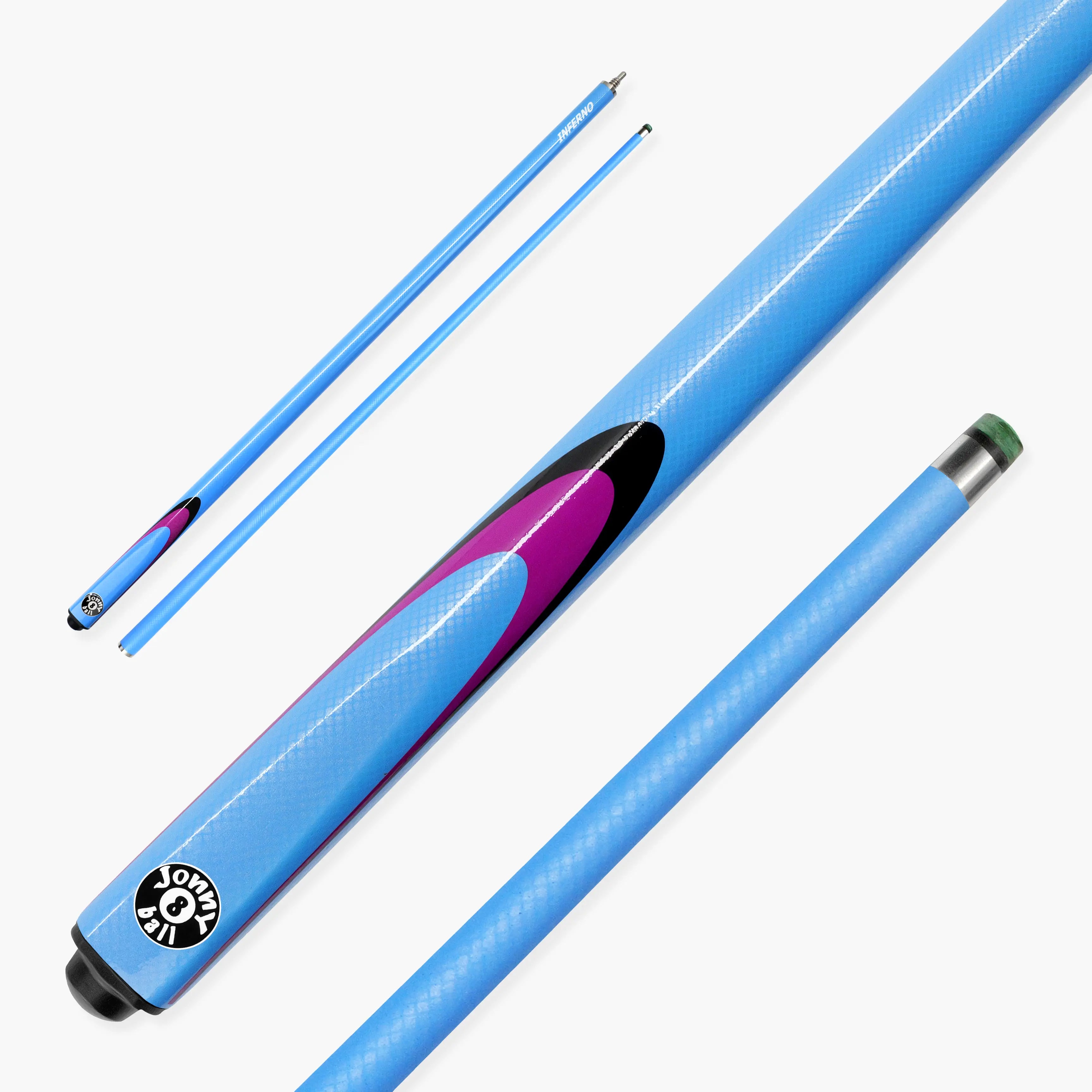 Jonny 8 Ball Inferno 2-piece graphite cue Cue + Case