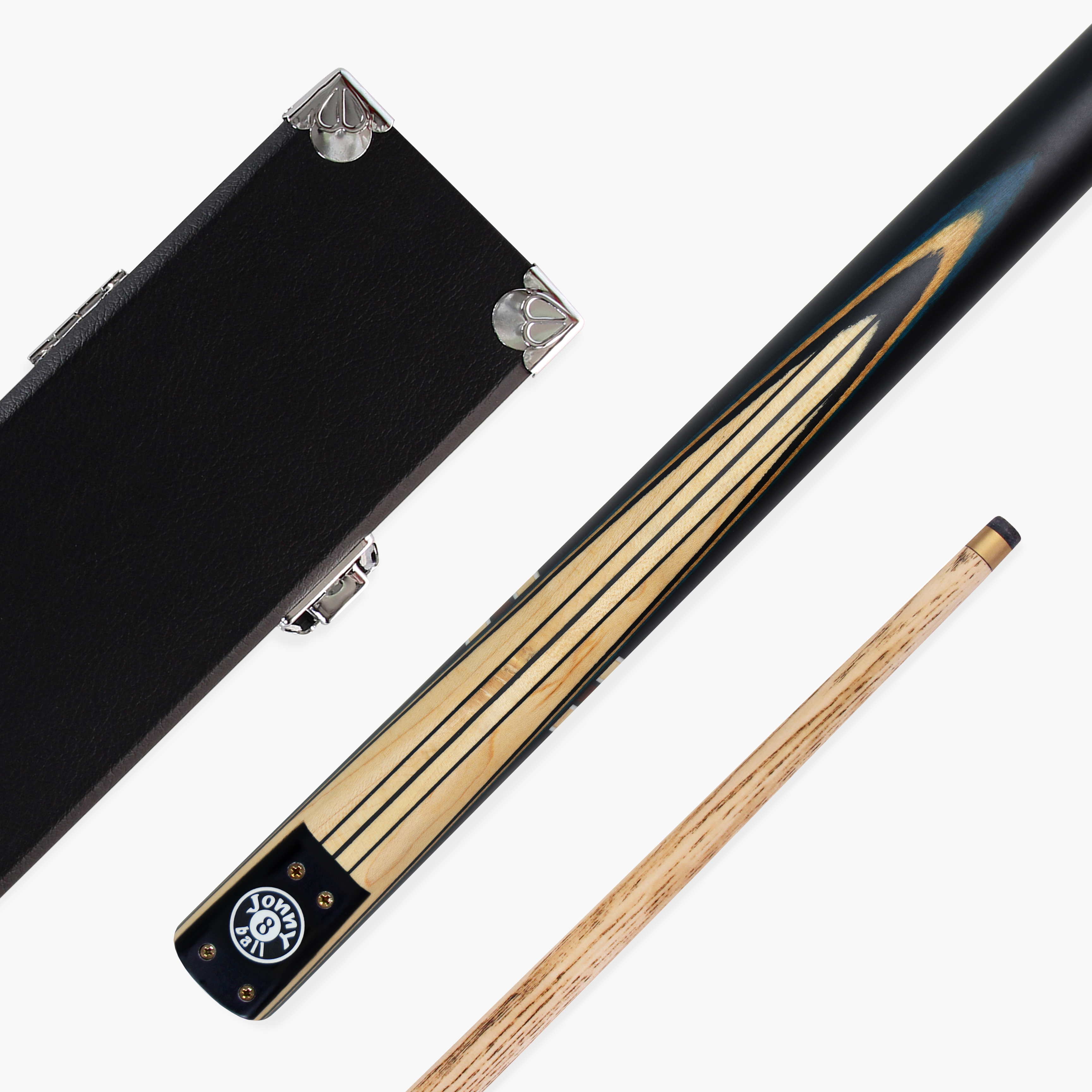 Jonny 8 Ball adjustable 57-inch 3-piece cue and hard case