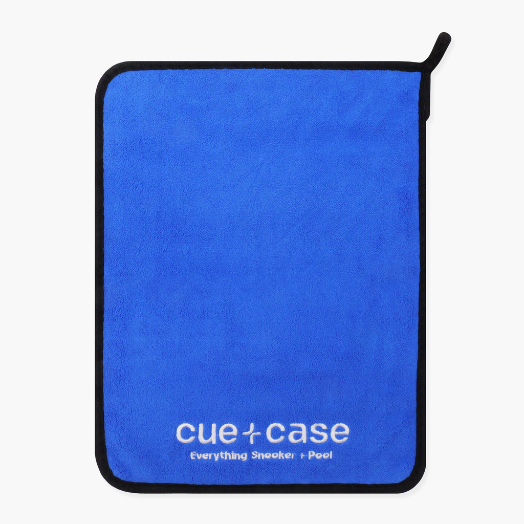 Cue + Case blue microfibre cue towel - 30cm x 40cm