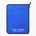 Cue + Case blue microfibre cue towel - 30cm x 40cm