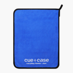 Cue + Case blue microfibre cue towel - 30cm x 40cm