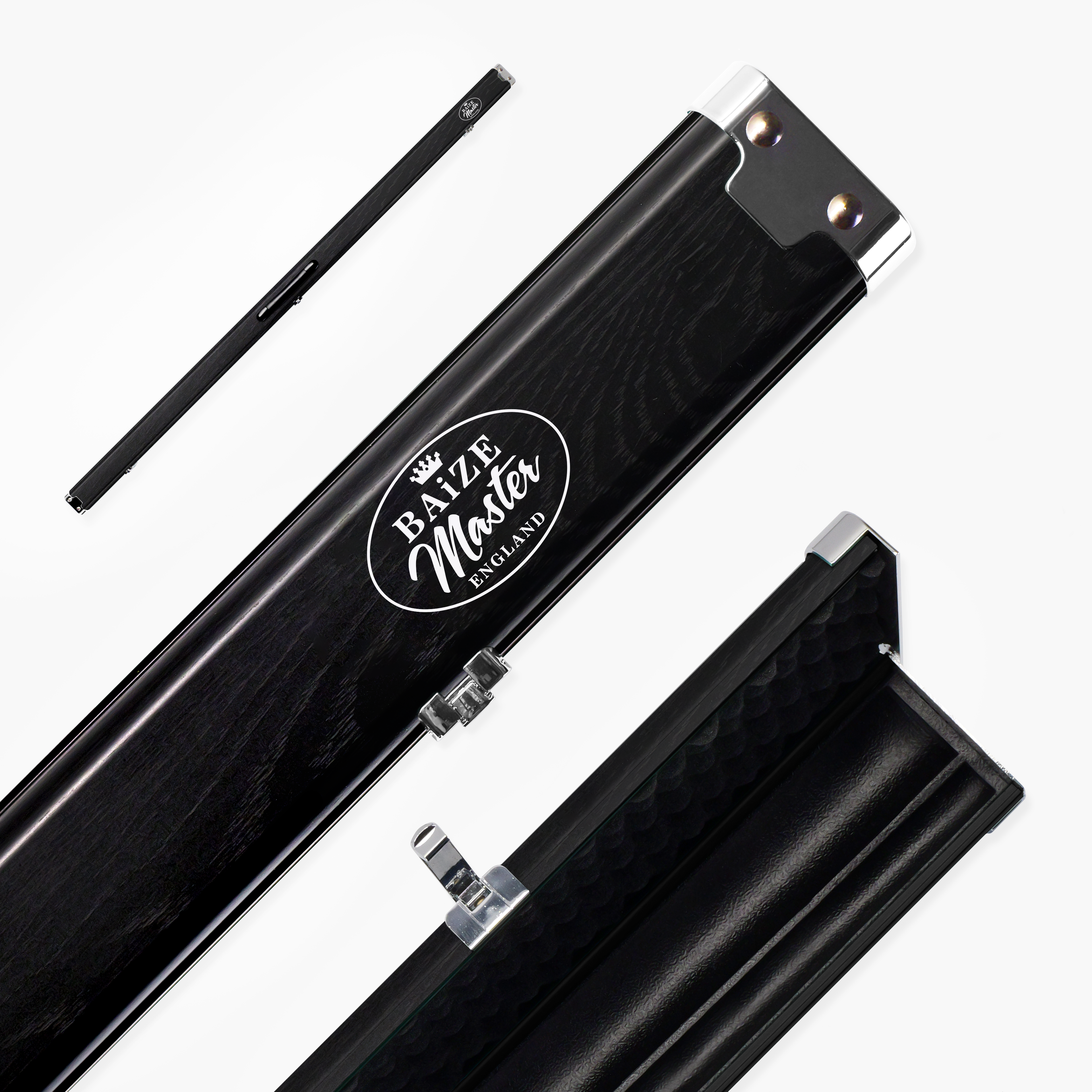 Baize Master Prestige 1-piece metal cue case - 2 cues Cue + Case