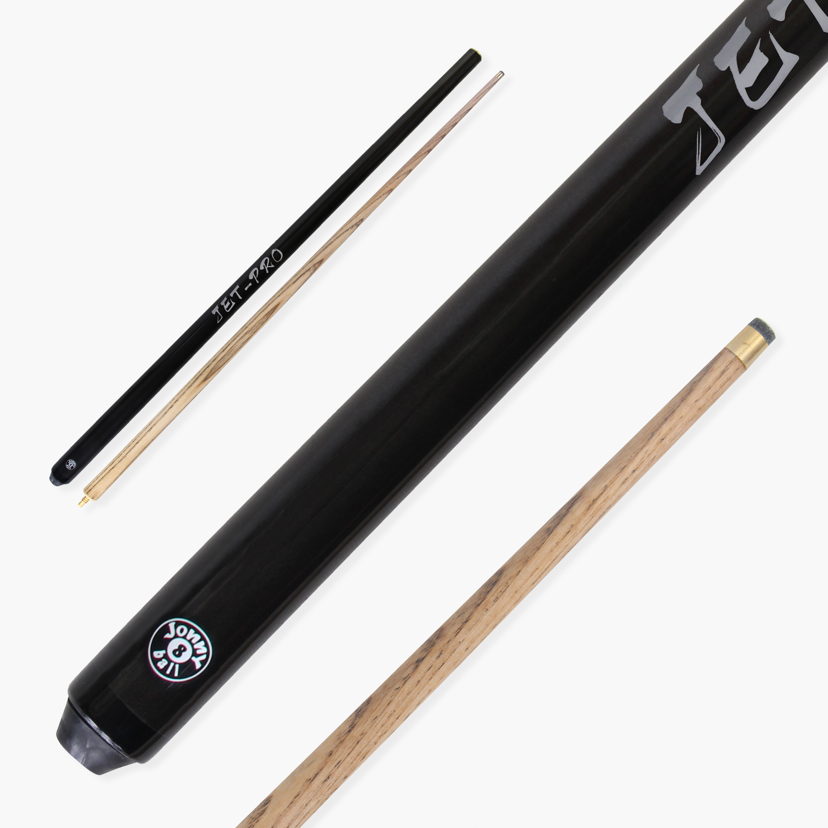 Jonny 8 Ball Black Jet-Pro 57-inch pool cue