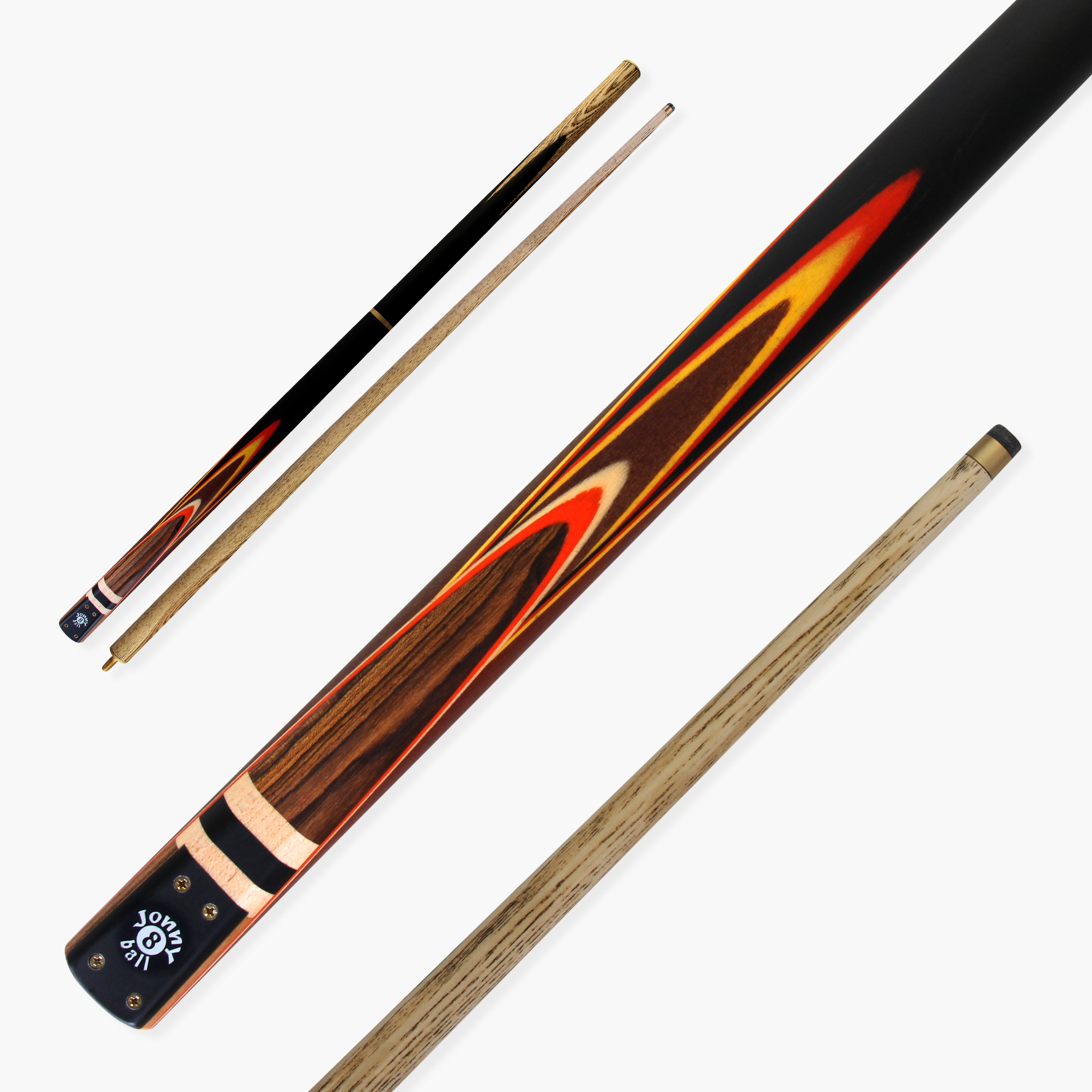 Jonny 8 Ball adjustable 57-inch 3-piece cue Cue + Case