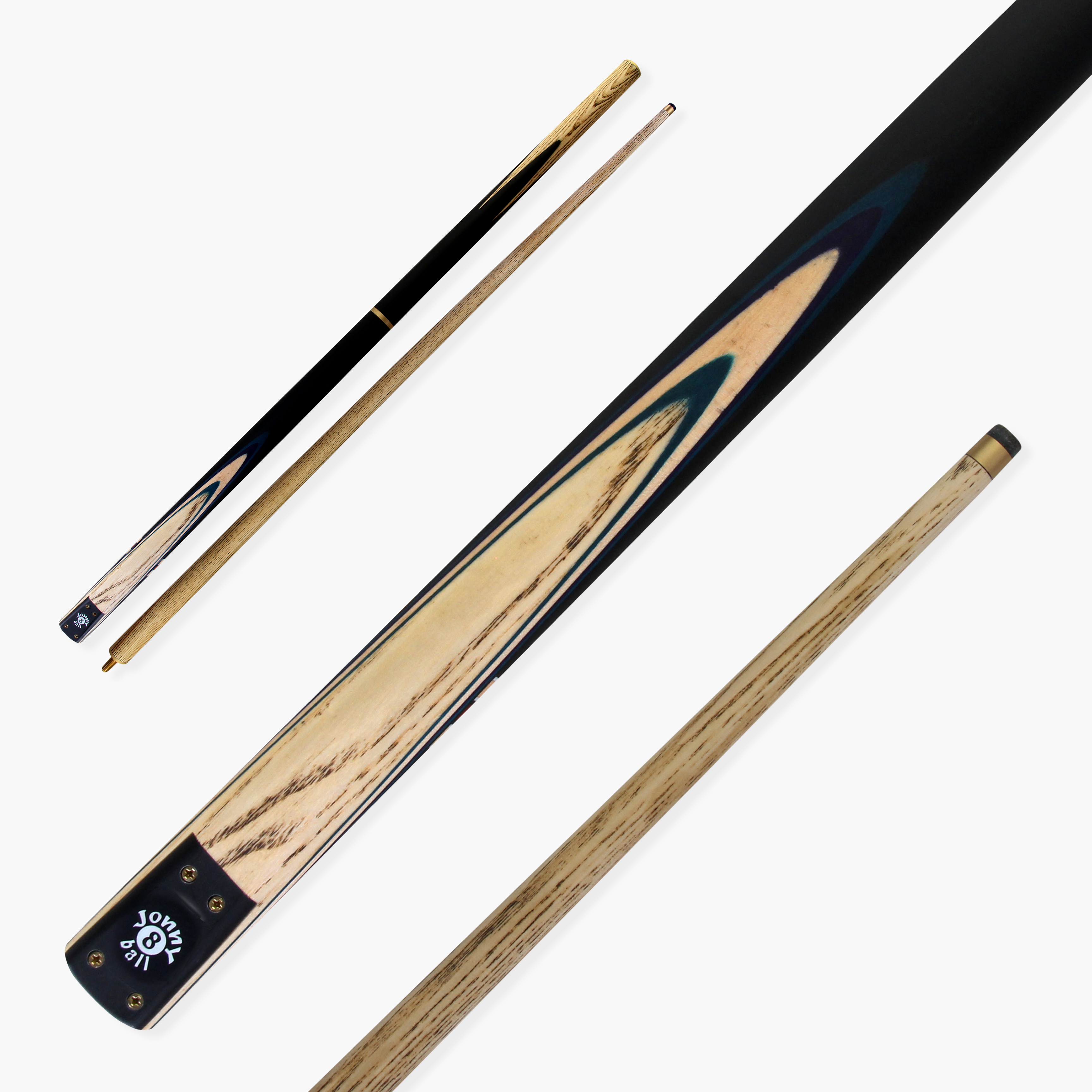 Jonny 8 Ball adjustable 57-inch 3-piece cue Cue + Case