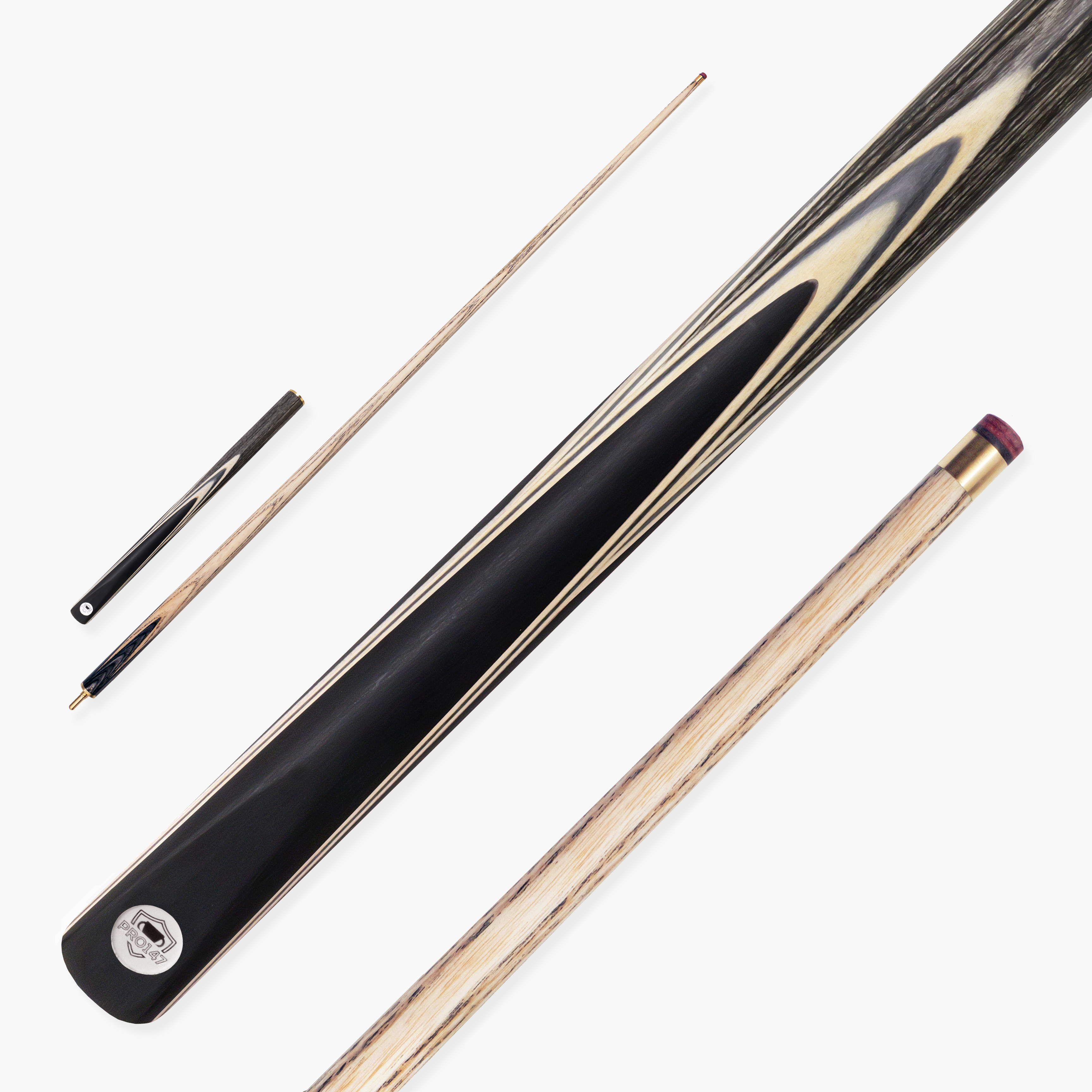 PRO147 TRIUMPH 3/4 Joint Premium Ash Snooker and Pool Cue with 9.5mm Professional Layered Tip