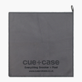 Cue + Case grey microfibre cue towel - 30cm x 30cm