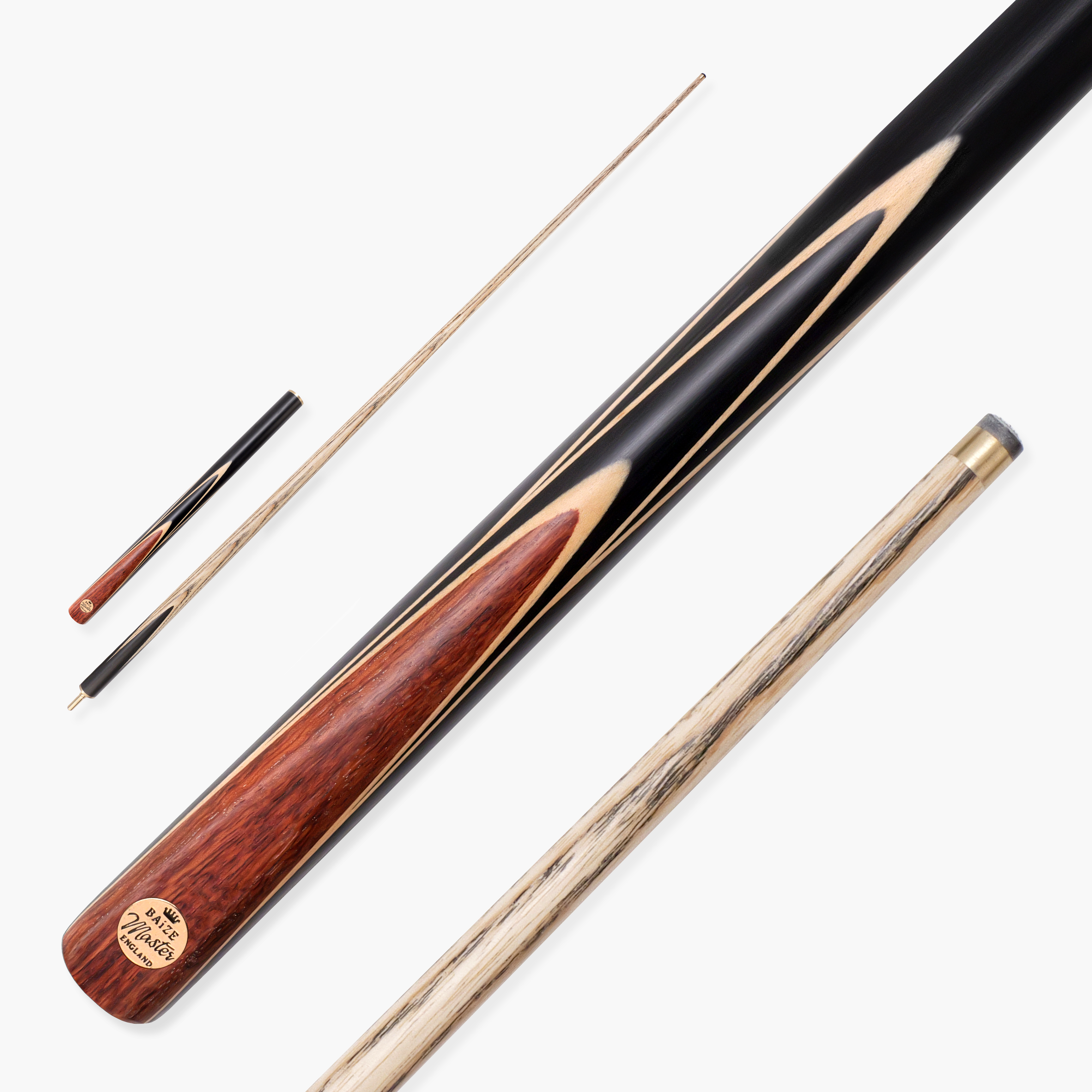 Baize Master Gold Series White Ascot 3/4 pool cue