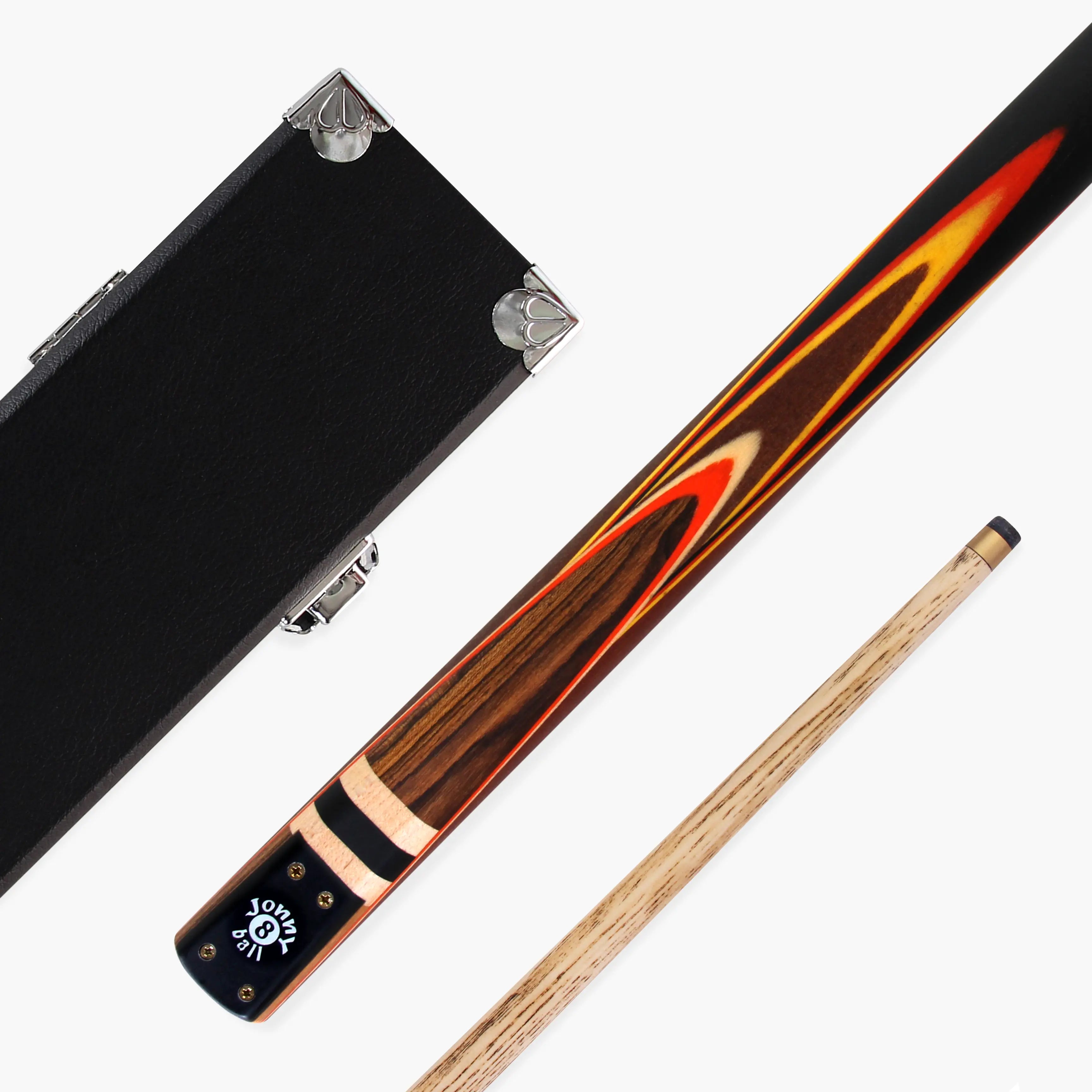 Jonny 8 Ball adjustable 57-inch 3-piece cue and hard case Cue + Case
