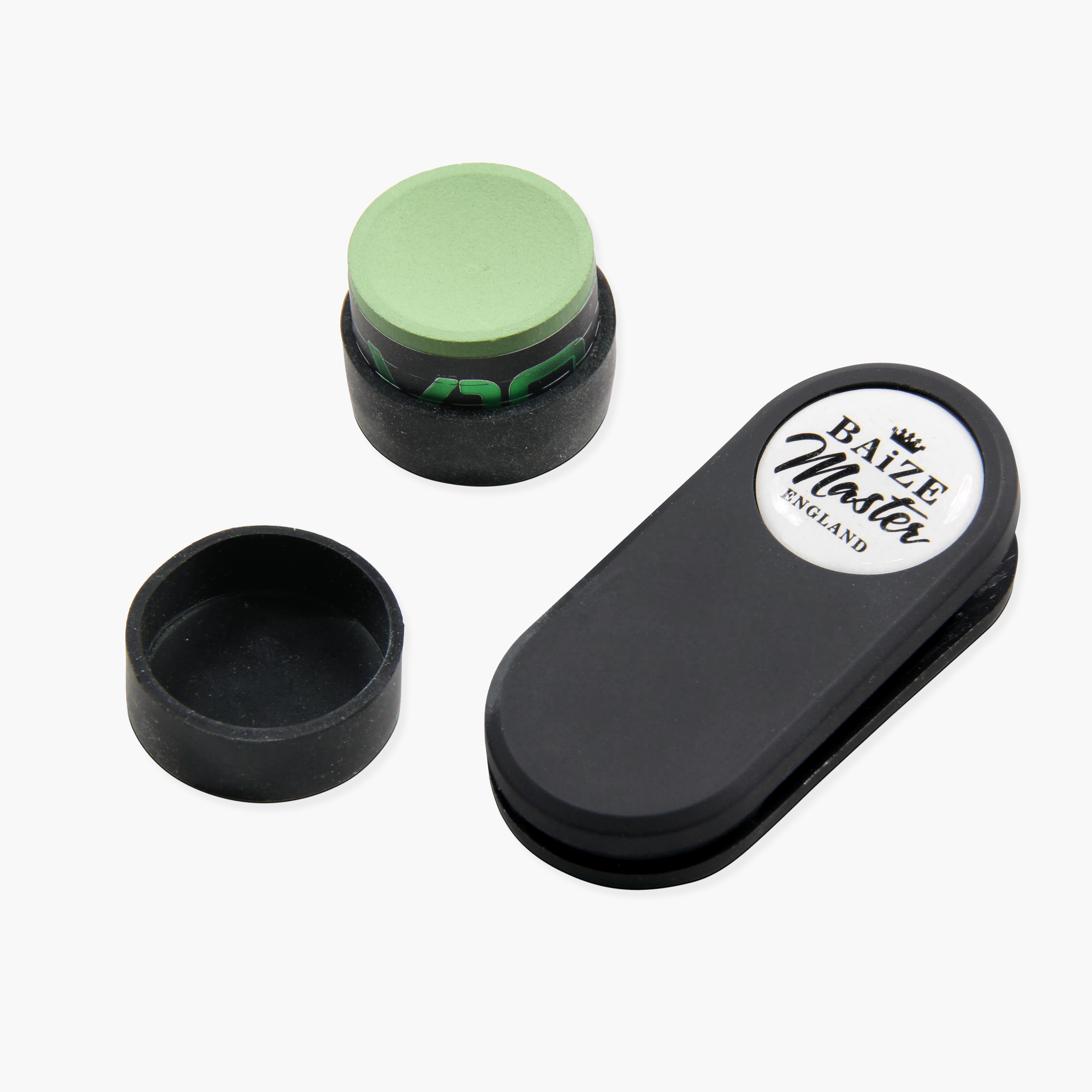 Baize Master T-MAG Magnetic Round Chalk Holder and Taom V10 Chalk