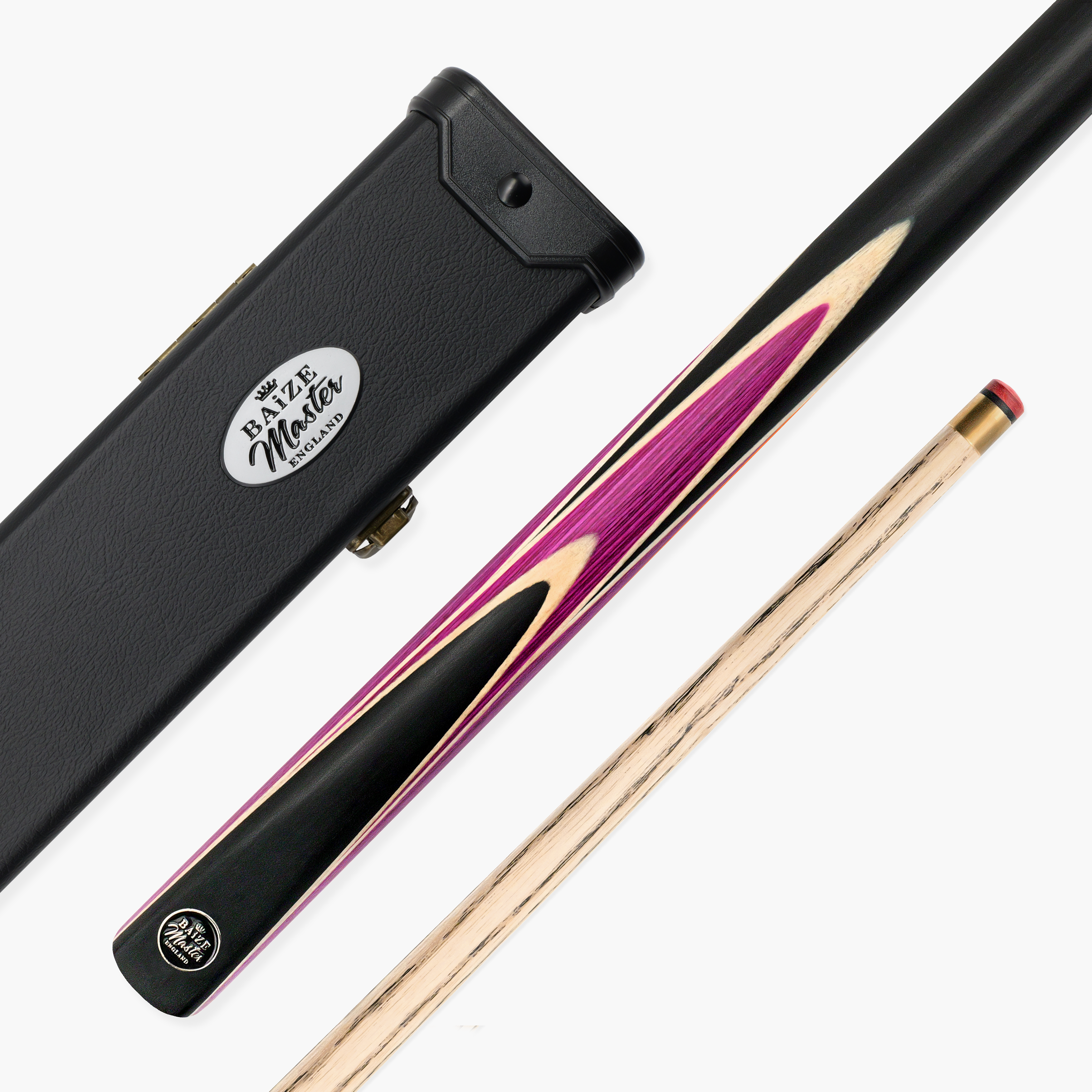 Baize Master Crucible cue and case set - 9.5mm tip Cue + Case