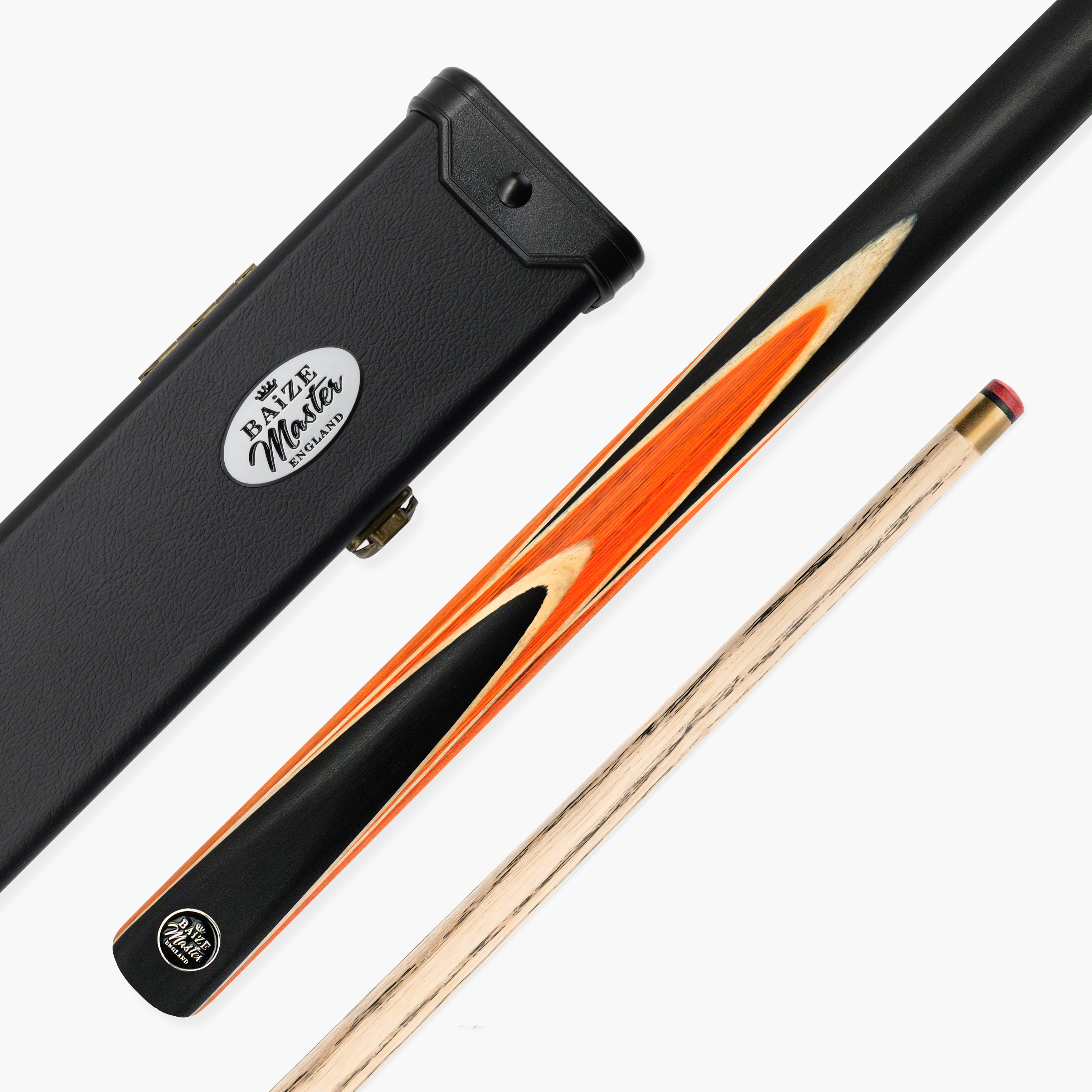Baize Master Crucible cue and case set - 9.5mm tip Cue + Case