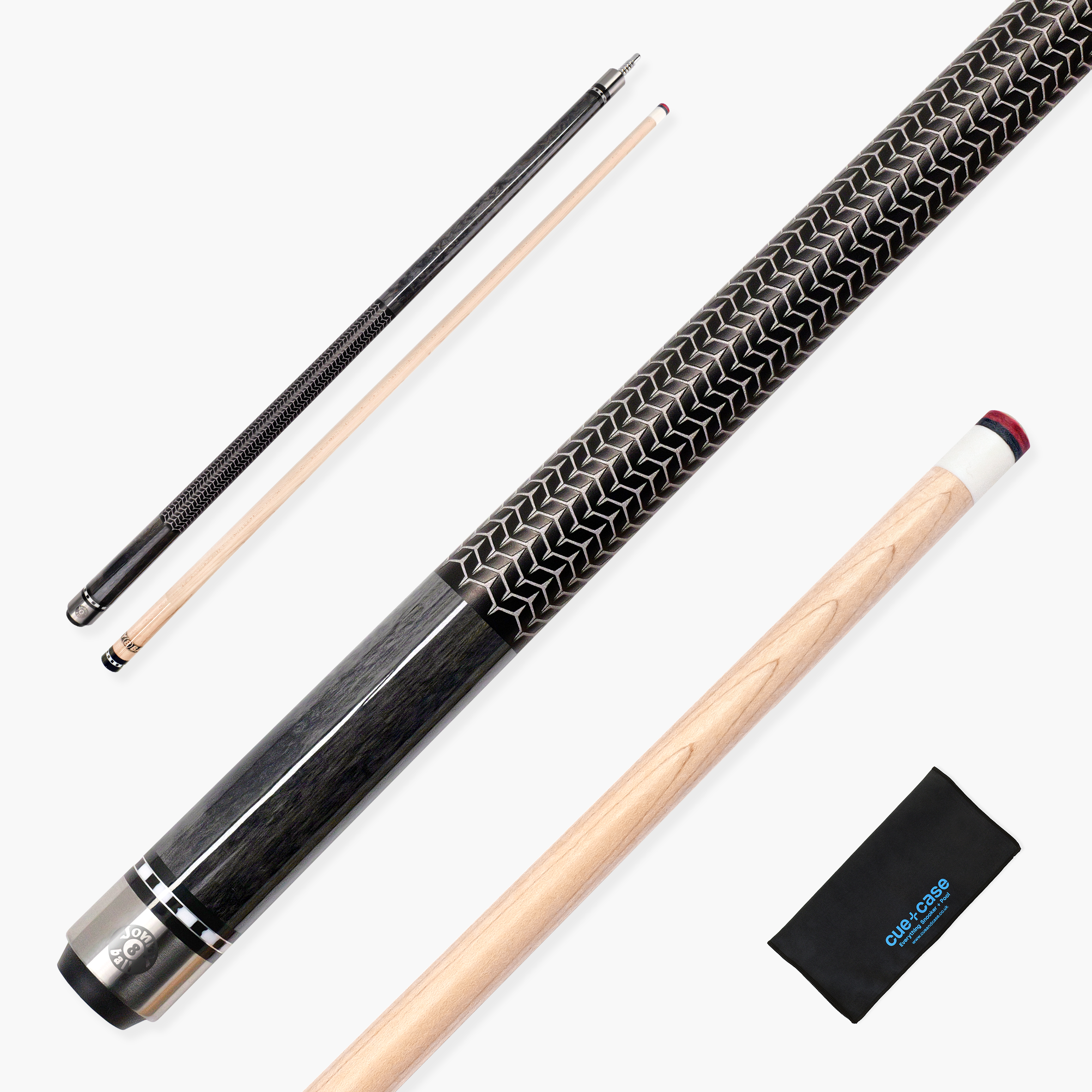Jonny 8 Ball Ironweave American pool cue Cue + Case