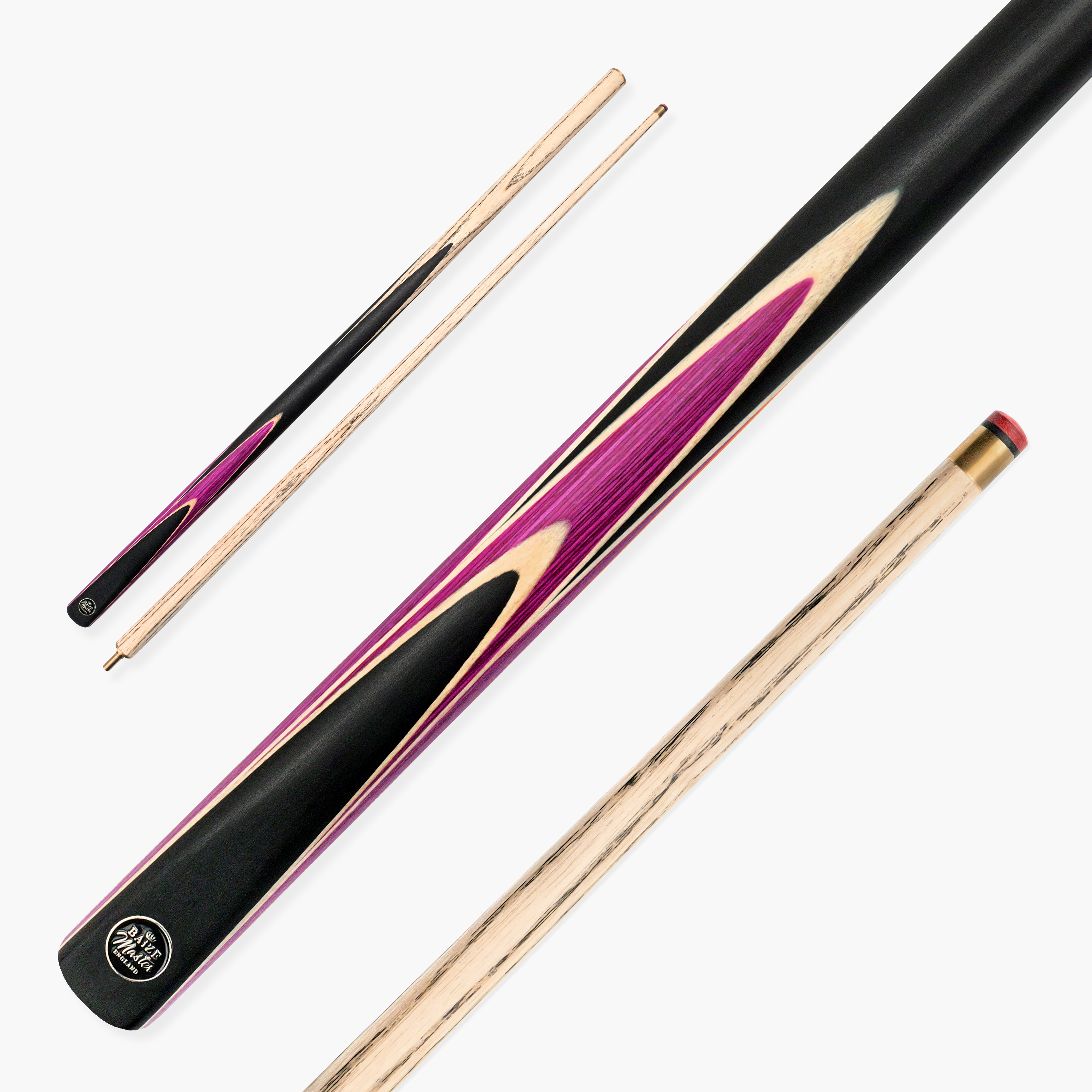 Baize Master Crucible 57-inch 2-piece cue - 9.5mm tip Cue + Case