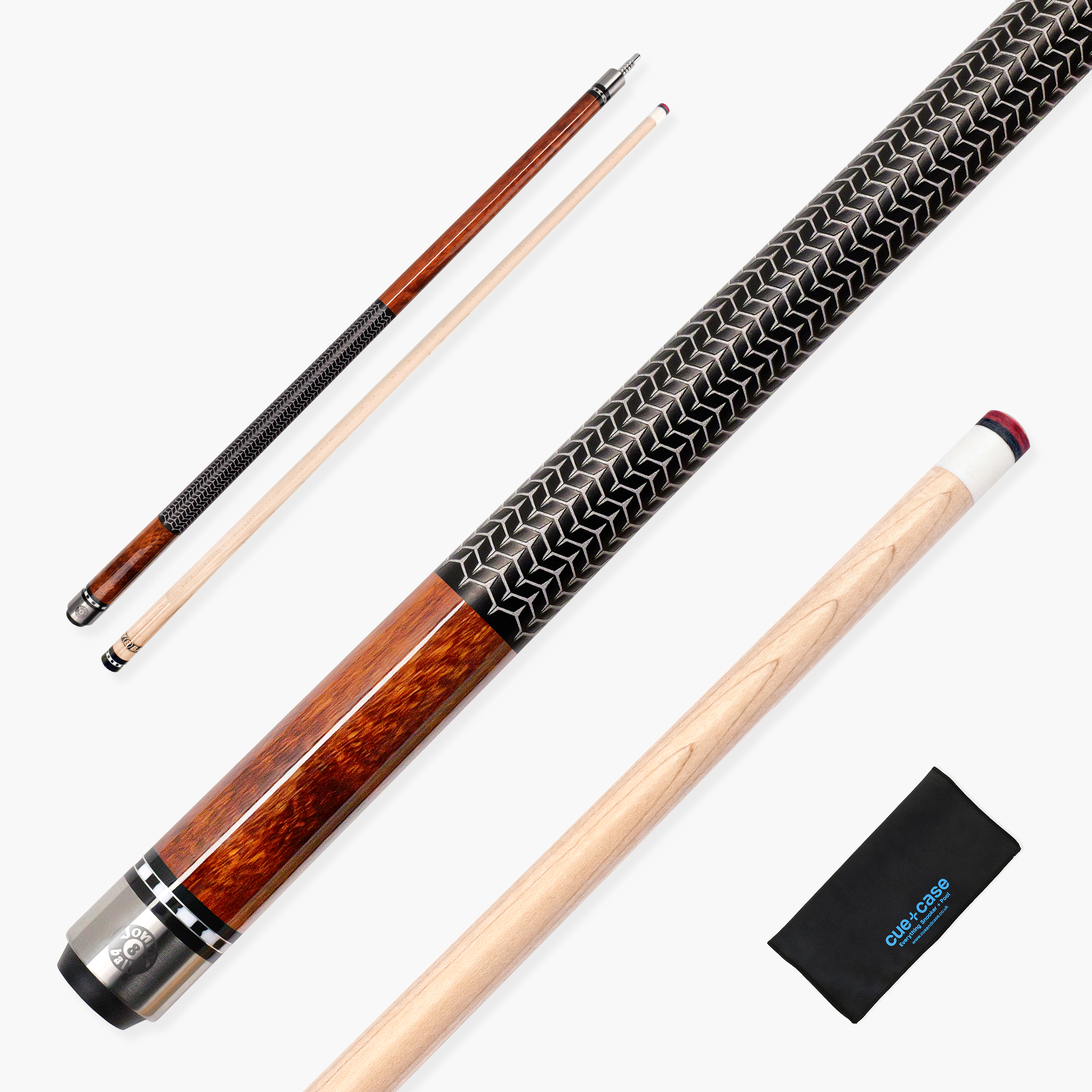 Jonny 8 Ball Ironweave American pool cue Cue + Case