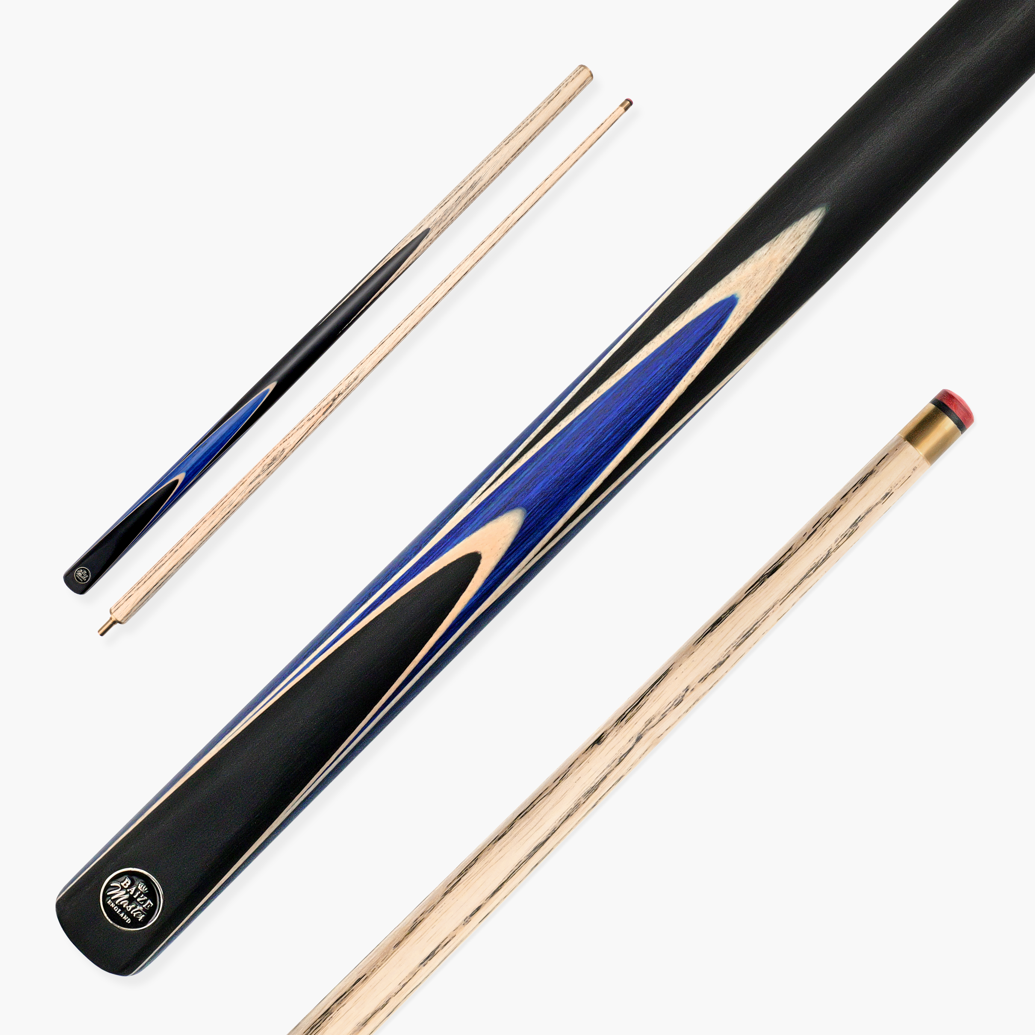 Baize Master Crucible 57-inch 2-piece cue - 9.5mm tip Cue + Case