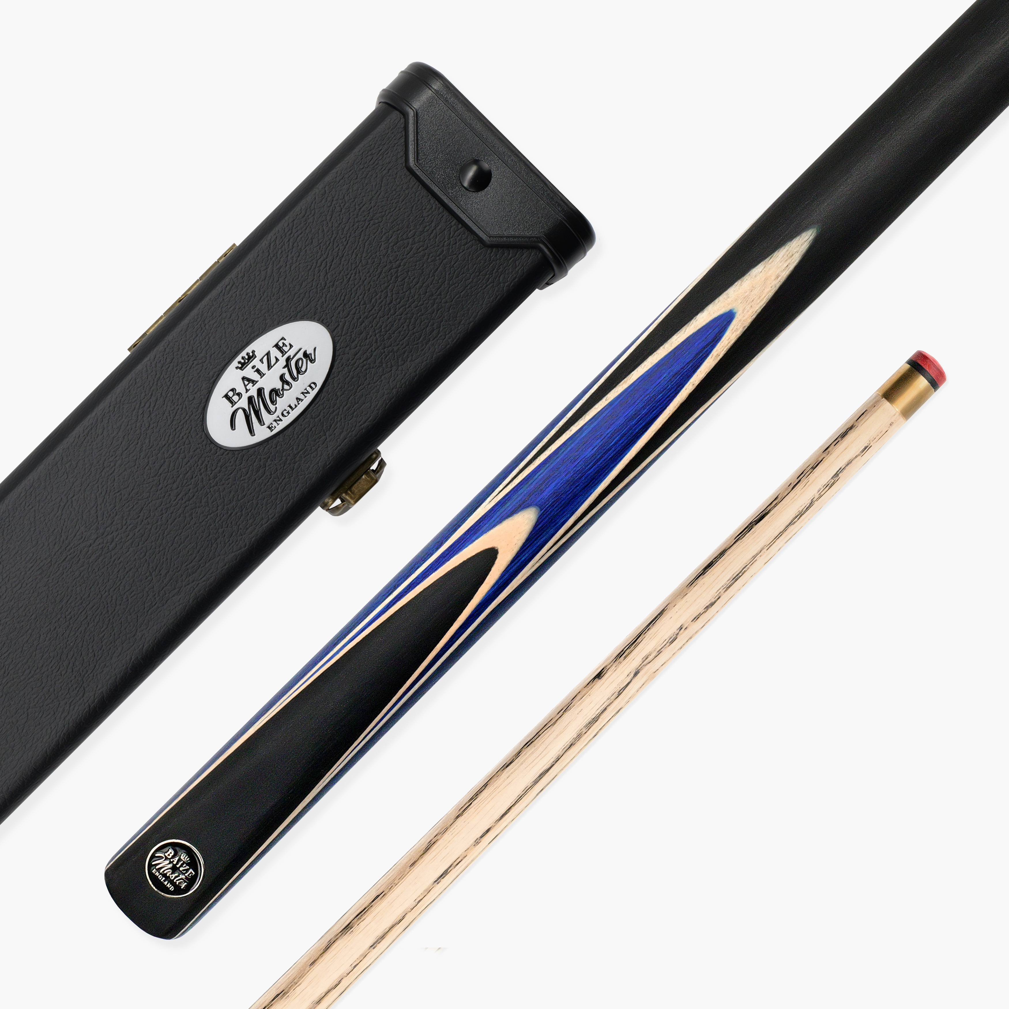 Baize Master Crucible cue and case set - 9.5mm tip Cue + Case
