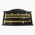 Black plastic 4-player snooker scoreboard
