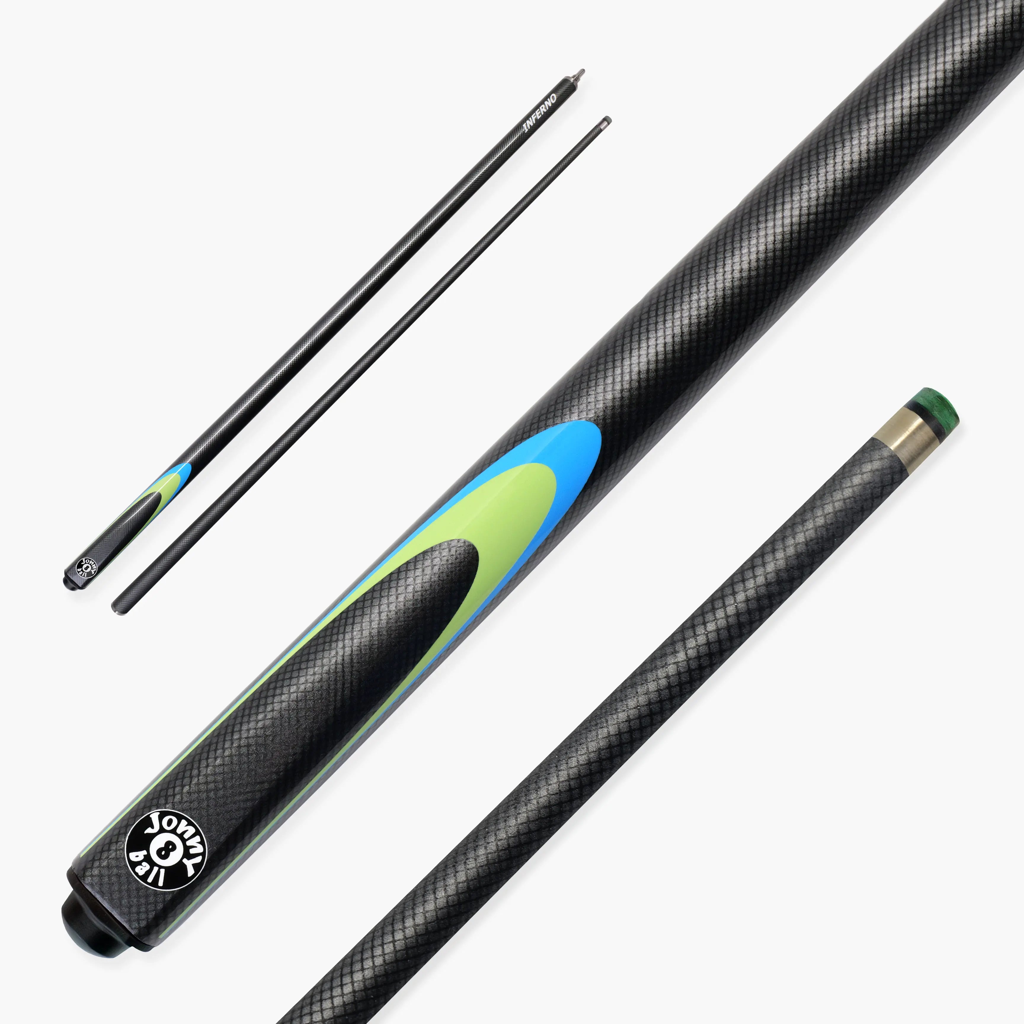 Jonny 8 Ball Inferno 2-piece graphite cue Cue + Case